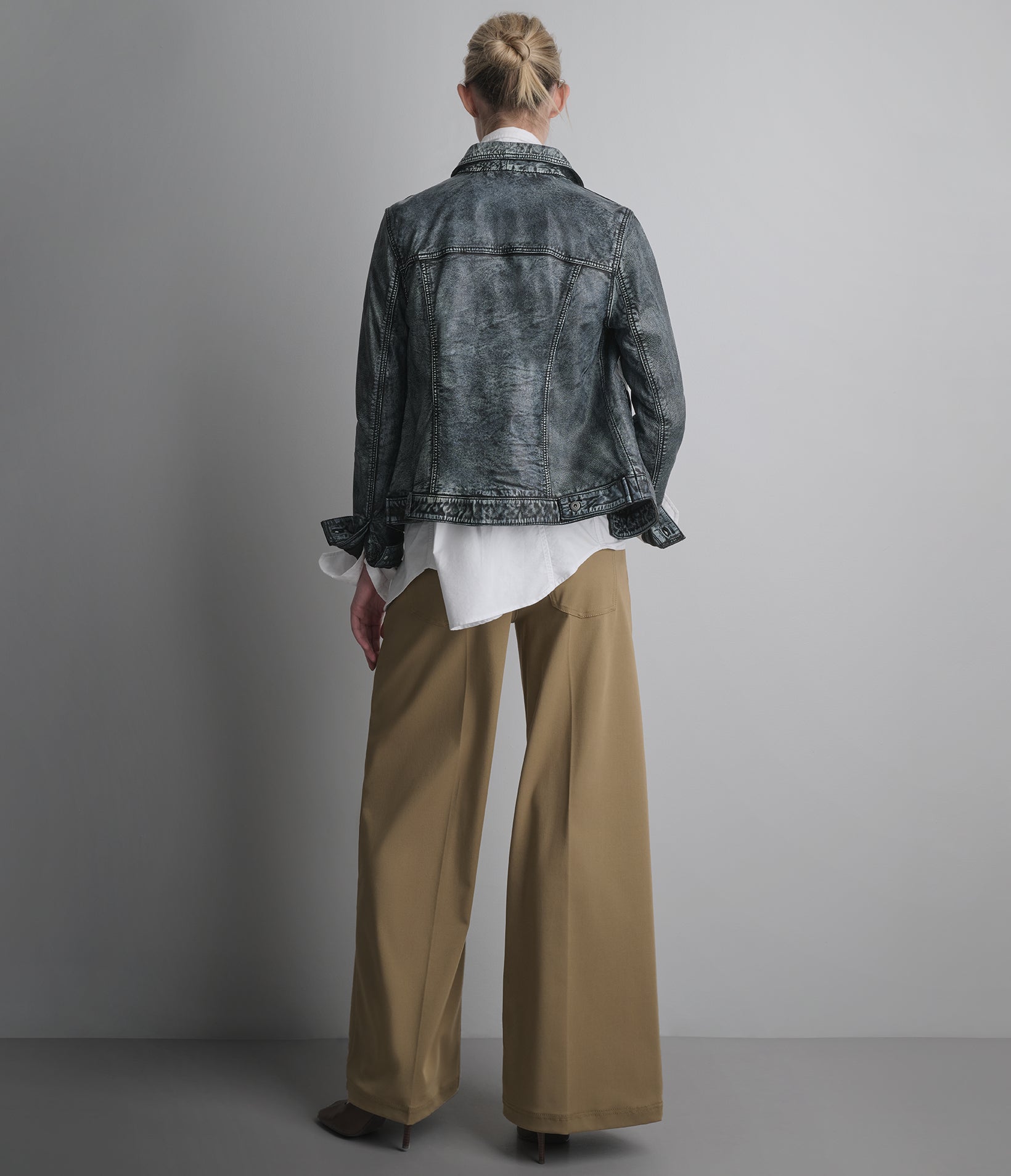 Addison Leather Denim Jacket View 5 | Leather Denim Collection Addison Leather Denim Jacket View 5 | Leather Denim Collection