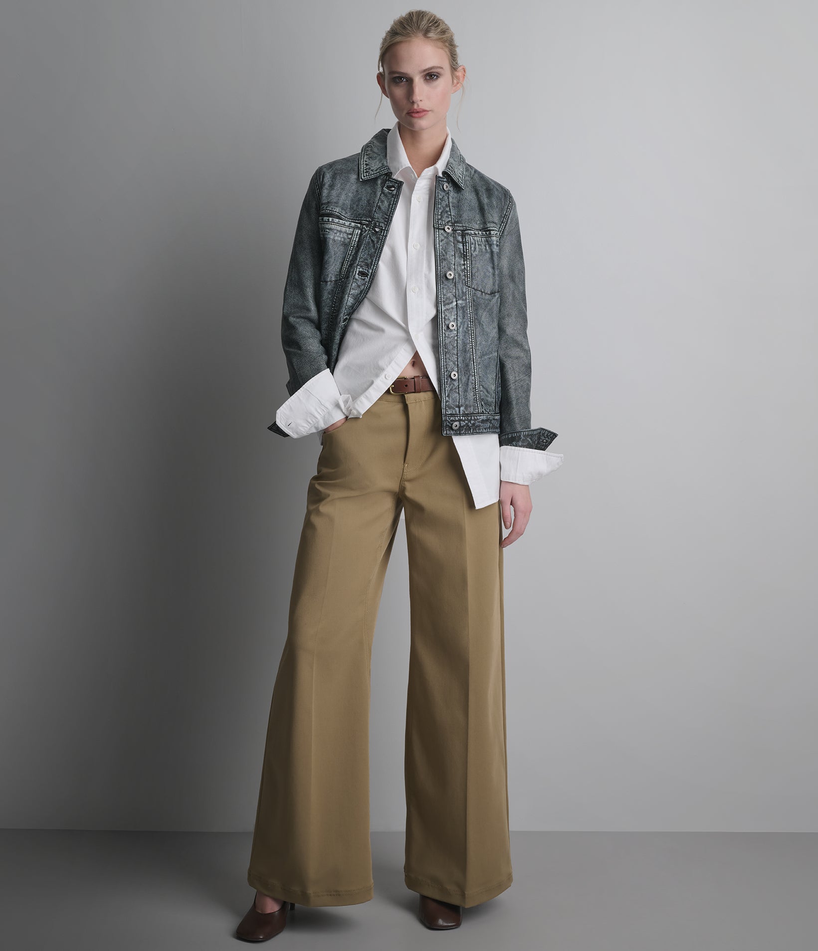 Addison Leather Denim Jacket View 7 | Leather Denim Collection Addison Leather Denim Jacket View 7 | Leather Denim Collection