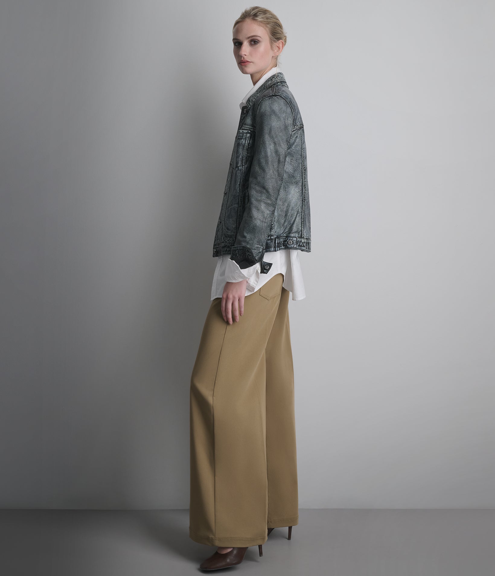 Addison Leather Denim Jacket View 6 | Leather Denim Collection Addison Leather Denim Jacket View 6 | Leather Denim Collection