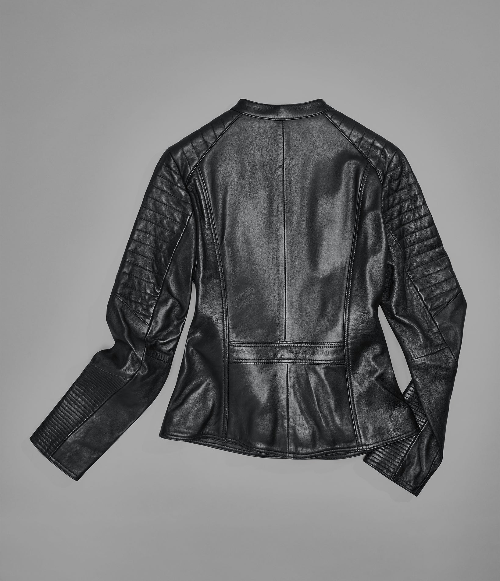 Hadley Quilted Leather Moto Jacket View 4 | Wilsons Promotion Hadley Quilted Leather Moto Jacket View 4 | Wilsons Promotion