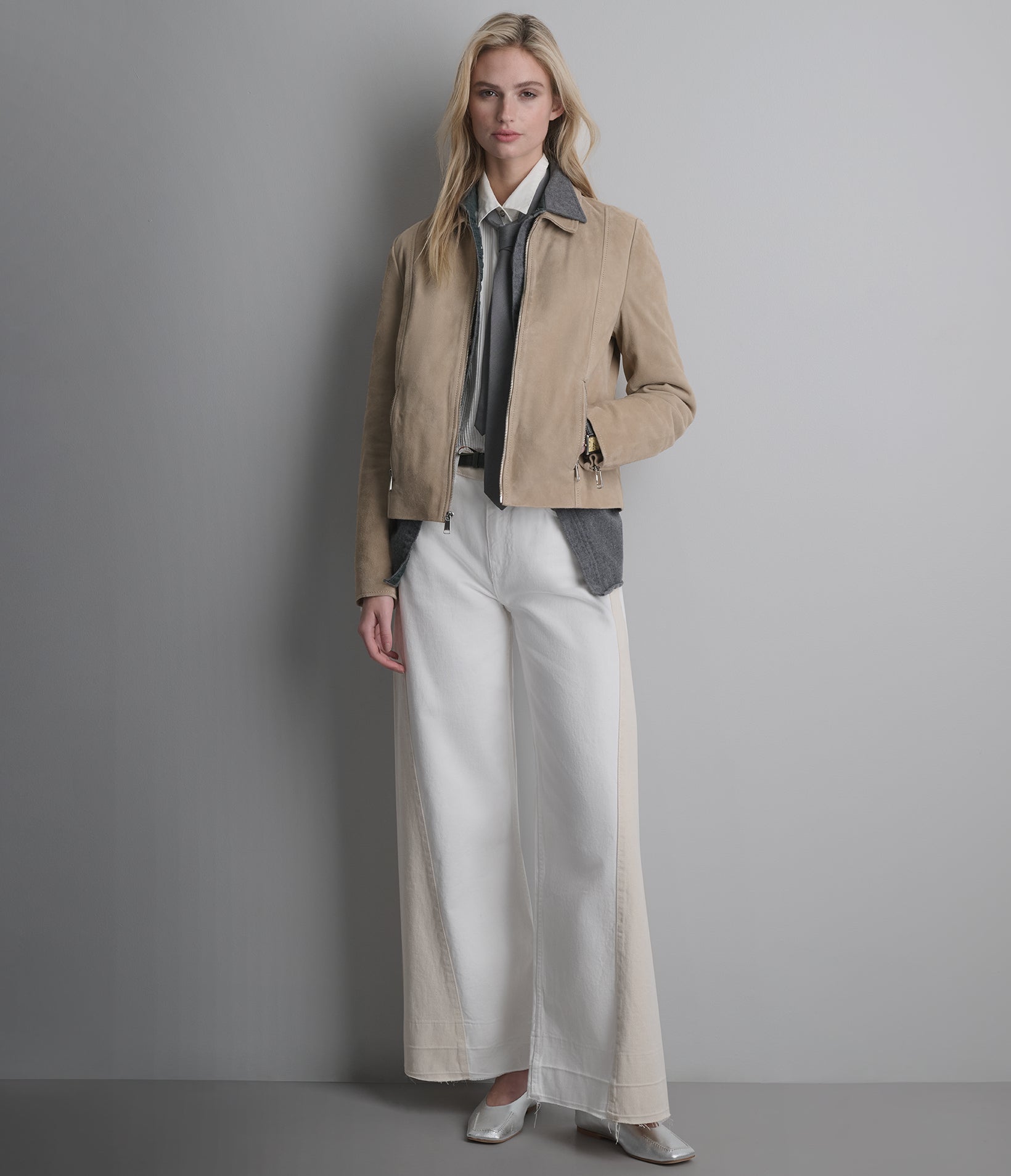 Monty Shirt Collar Zip Jacket View 5 | Women's Collection Monty Shirt Collar Zip Jacket View 5 | Women's Collection