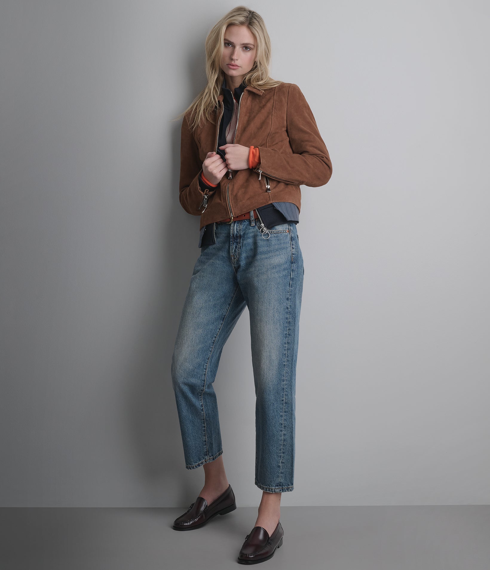 Monty Shirt Collar Zip Jacket View 1 | Women's Collection Monty Shirt Collar Zip Jacket View 1 | Women's Collection