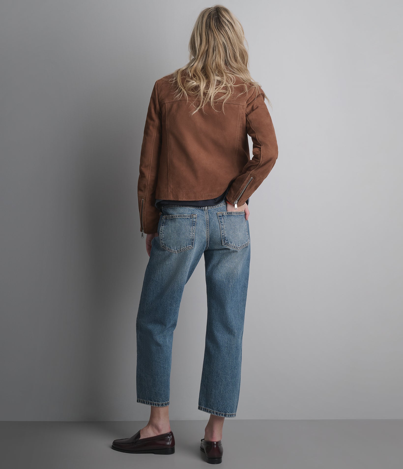 Monty Shirt Collar Zip Jacket View 6 | Women's Collection Monty Shirt Collar Zip Jacket View 6 | Women's Collection