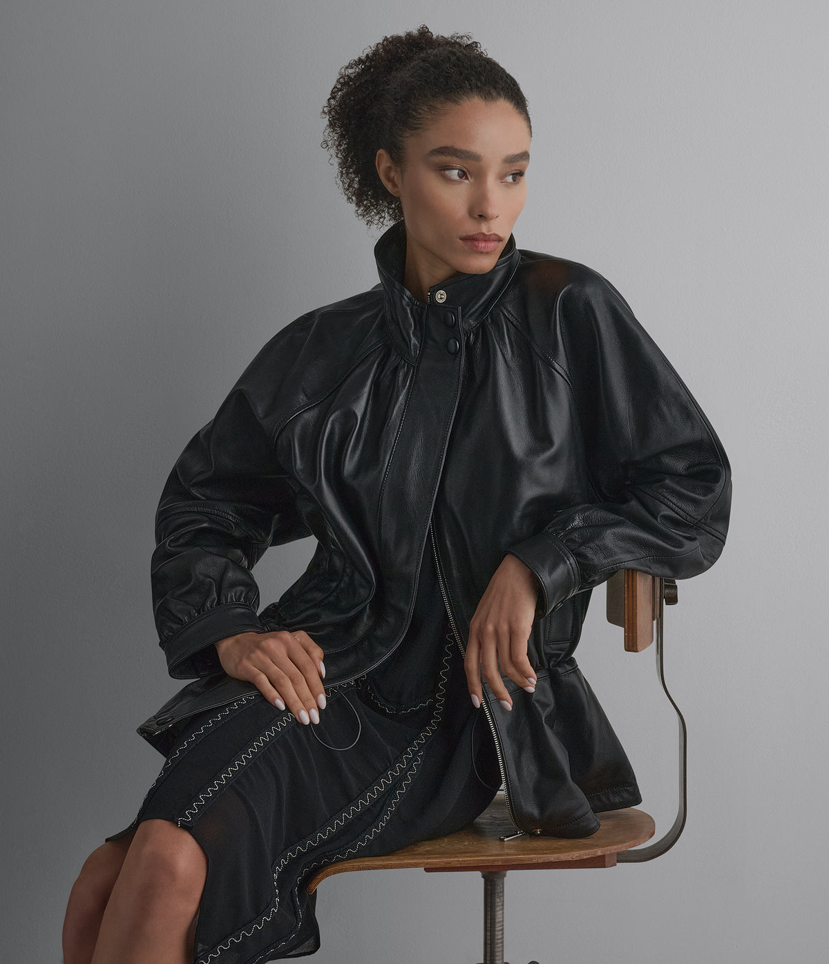 Allision Leather Anorak View 1 | Products Allision Leather Anorak View 1 | Products