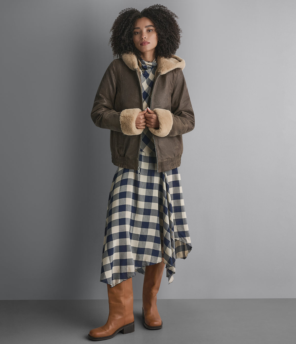 Vanessa Short Faux Fur Leather Jacket View 1 | Women's Fall Edit Vanessa Short Faux Fur Leather Jacket View 1 | Women's Fall Edit