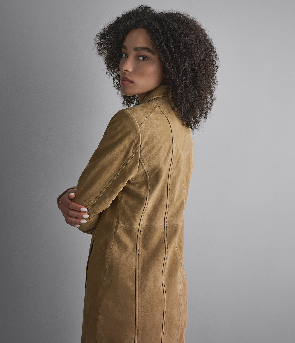 Nora Button Down Suede Trench Coat View 2 | Women's Fall Edit Nora Button Down Suede Trench Coat View 2 | Women's Fall Edit