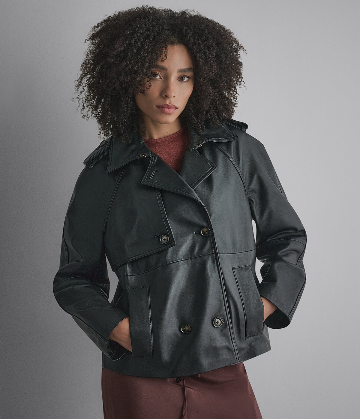 Teagan Cropped Short Trench Jacket View 1 | Women's Fall Edit Teagan Cropped Short Trench Jacket View 1 | Women's Fall Edit