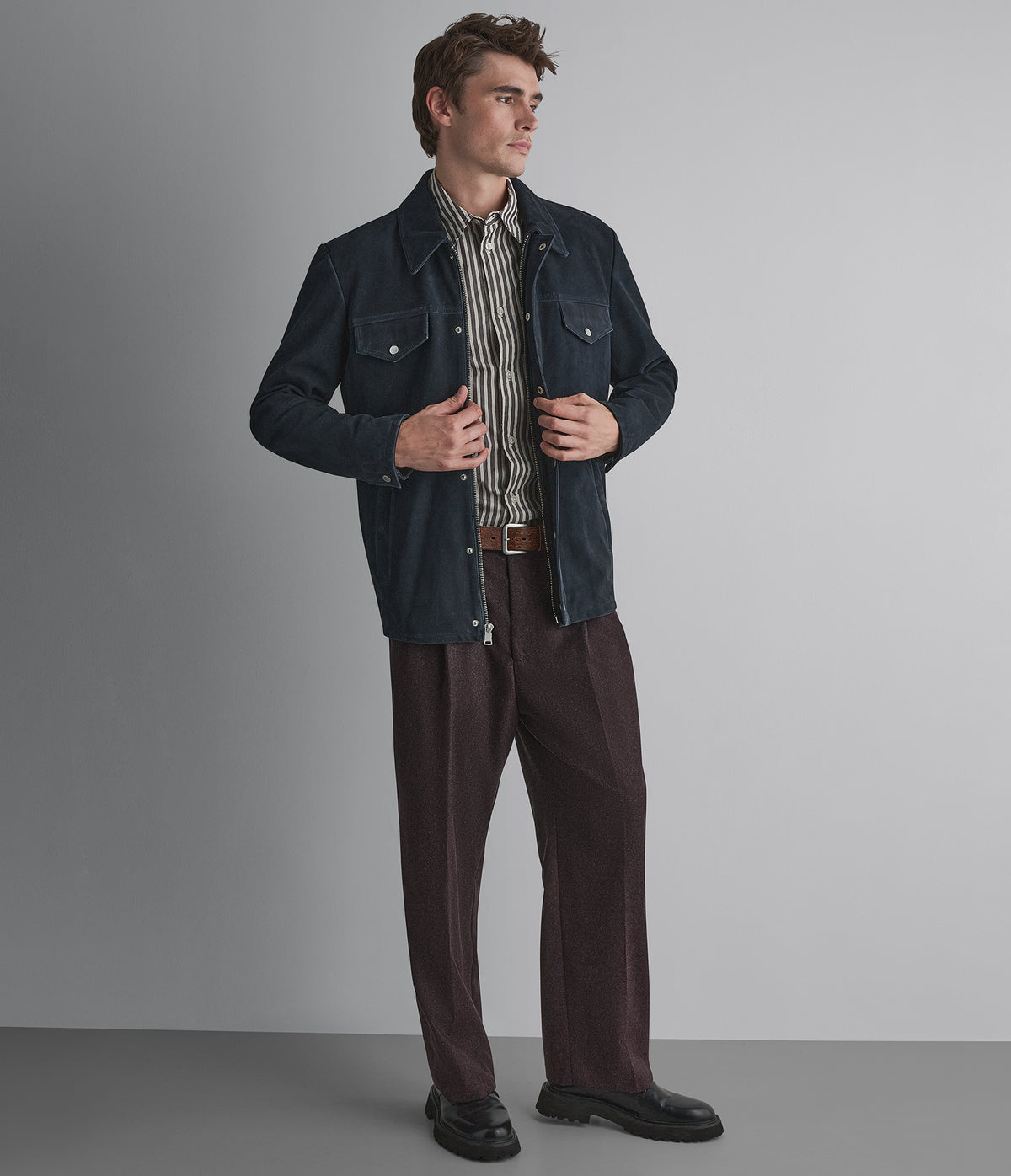 Wayne Twill Suede Shirt Jacket View 2 | Men's Jackets & Coats Wayne Twill Suede Shirt Jacket View 2 | Men's Jackets & Coats