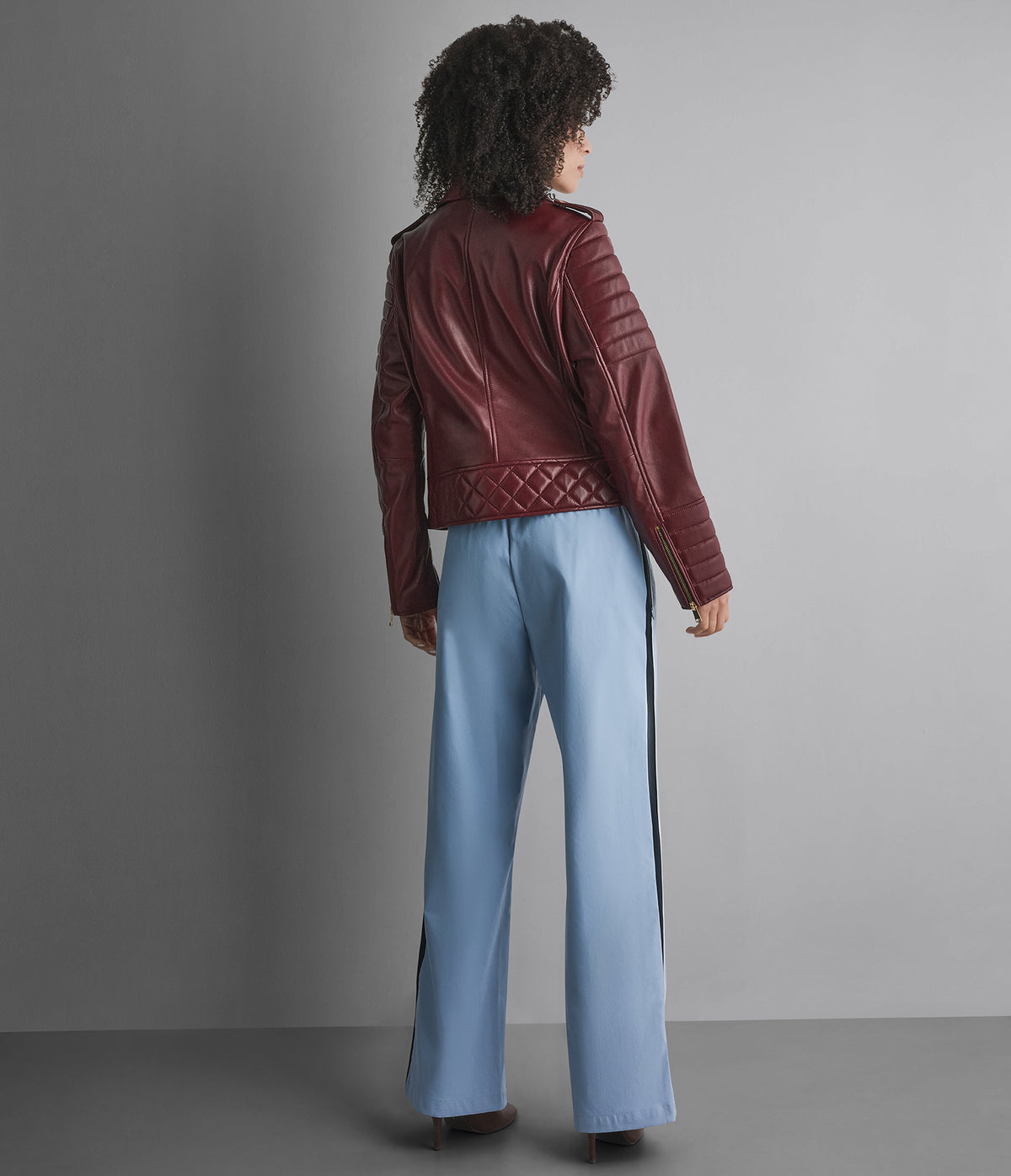 Mila Quilted Leather Moto Jacket View 2 | Women's Fall Edit Mila Quilted Leather Moto Jacket View 2 | Women's Fall Edit