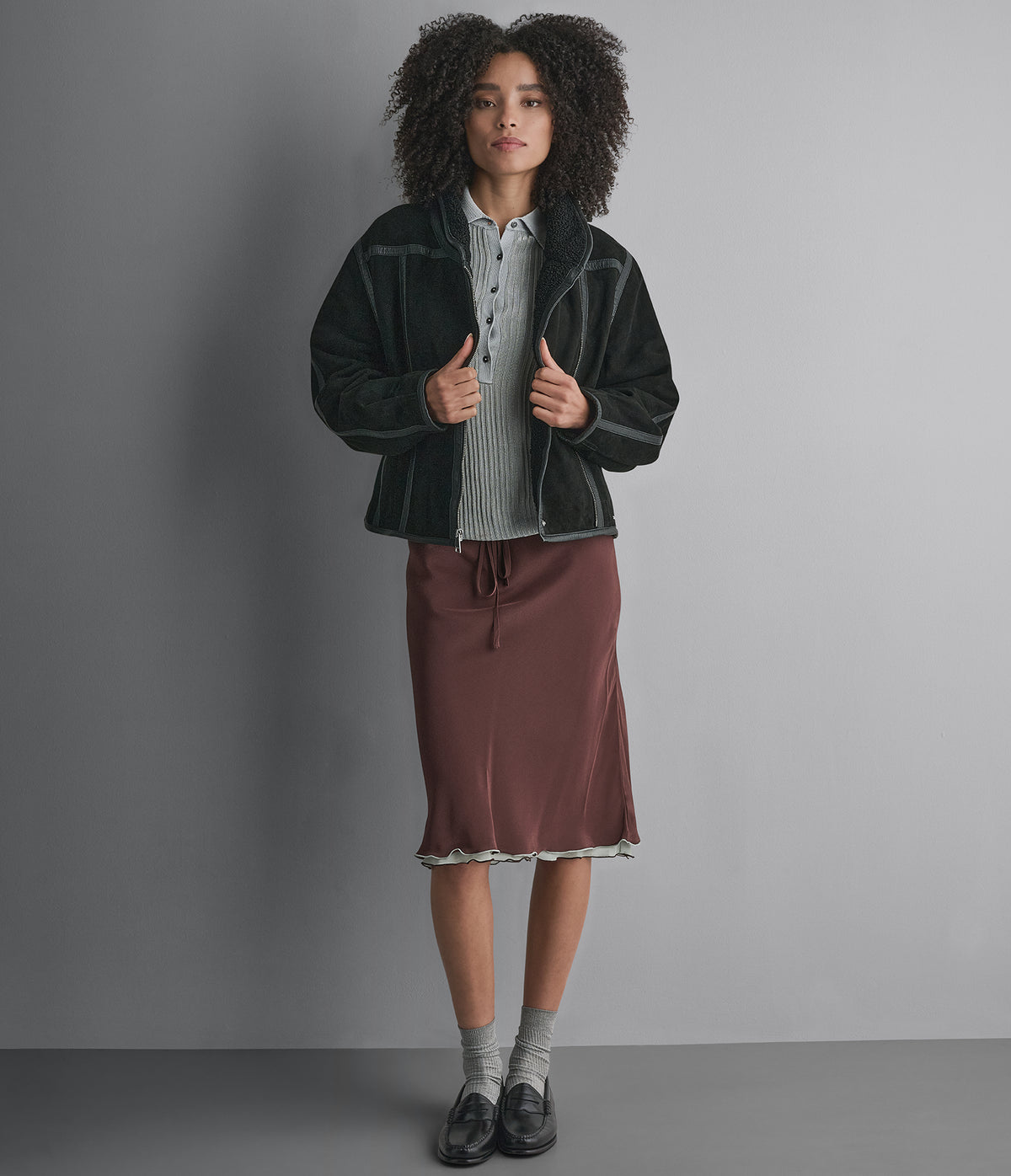 Ashley Faux Shearling Leather Moto Jacket View 2 | Products Ashley Faux Shearling Leather Moto Jacket View 2 | Products