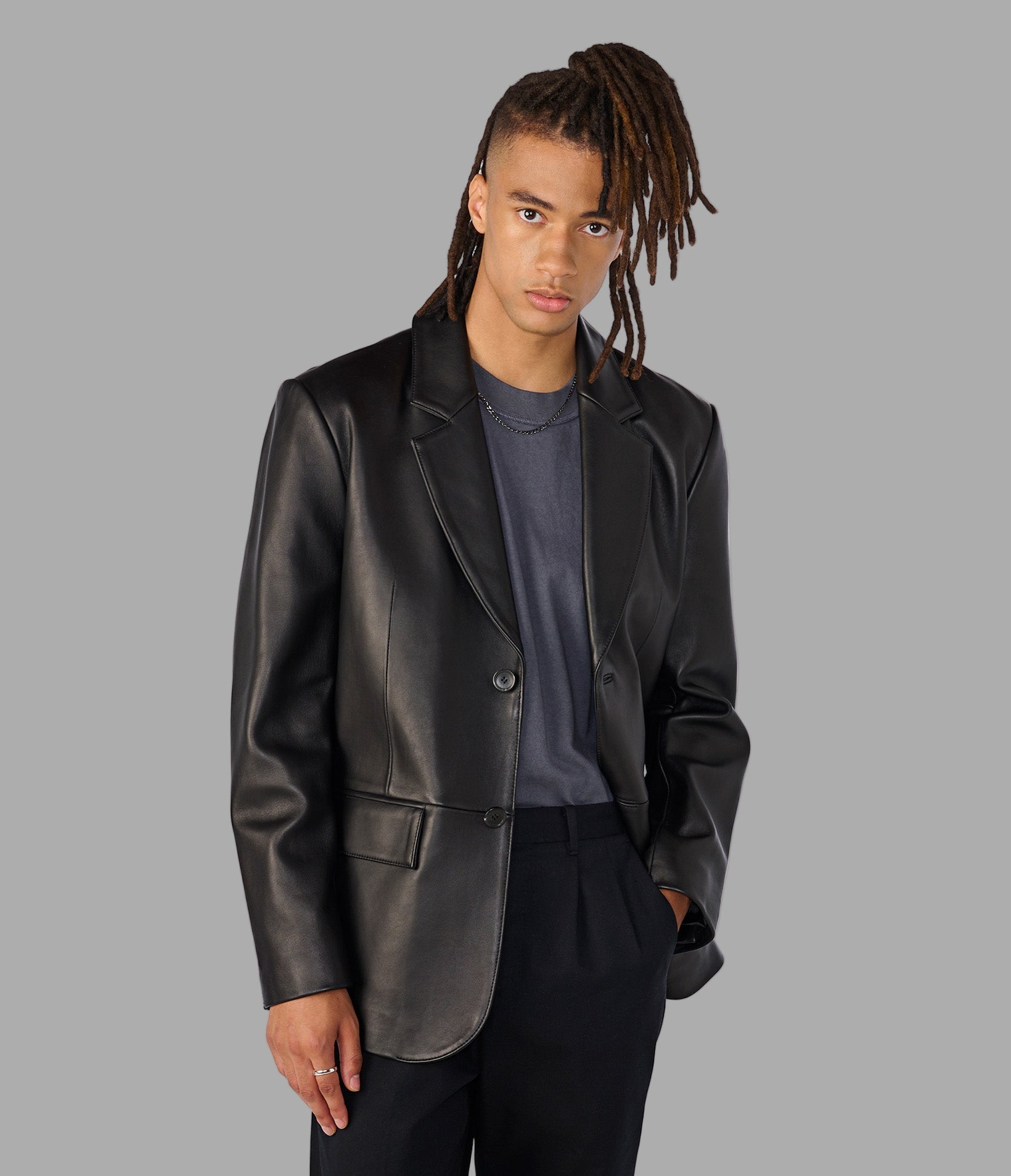 Dylan Genuine Leather Blazer Jacket View 1 | Men's Sale Dylan Genuine Leather Blazer Jacket View 1 | Men's Sale
