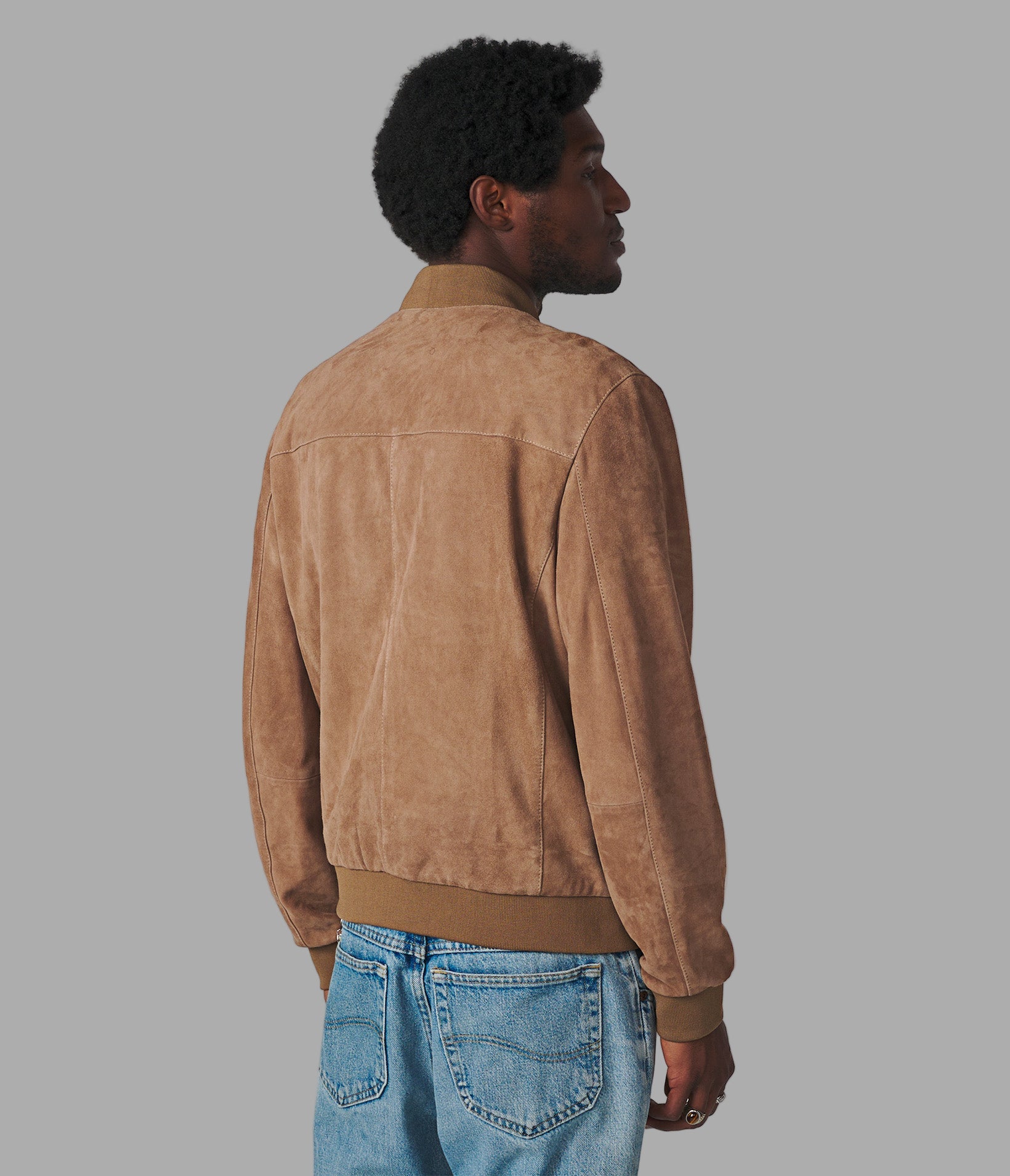 Stratton Suede Bomber Jacket View 3 | Jackets & Coats Sale Stratton Suede Bomber Jacket View 3 | Jackets & Coats Sale