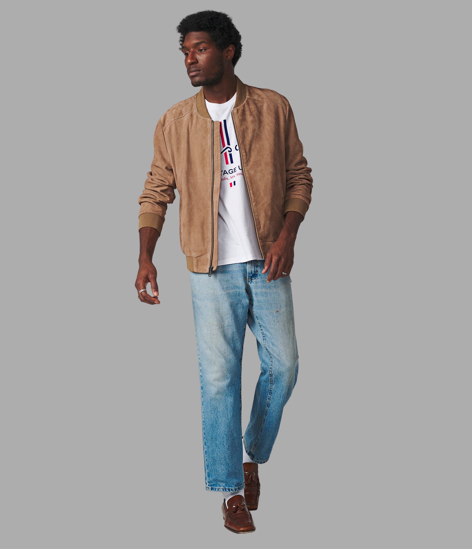 Stratton Suede Bomber Jacket View 4 | Jackets & Coats Sale Stratton Suede Bomber Jacket View 4 | Jackets & Coats Sale