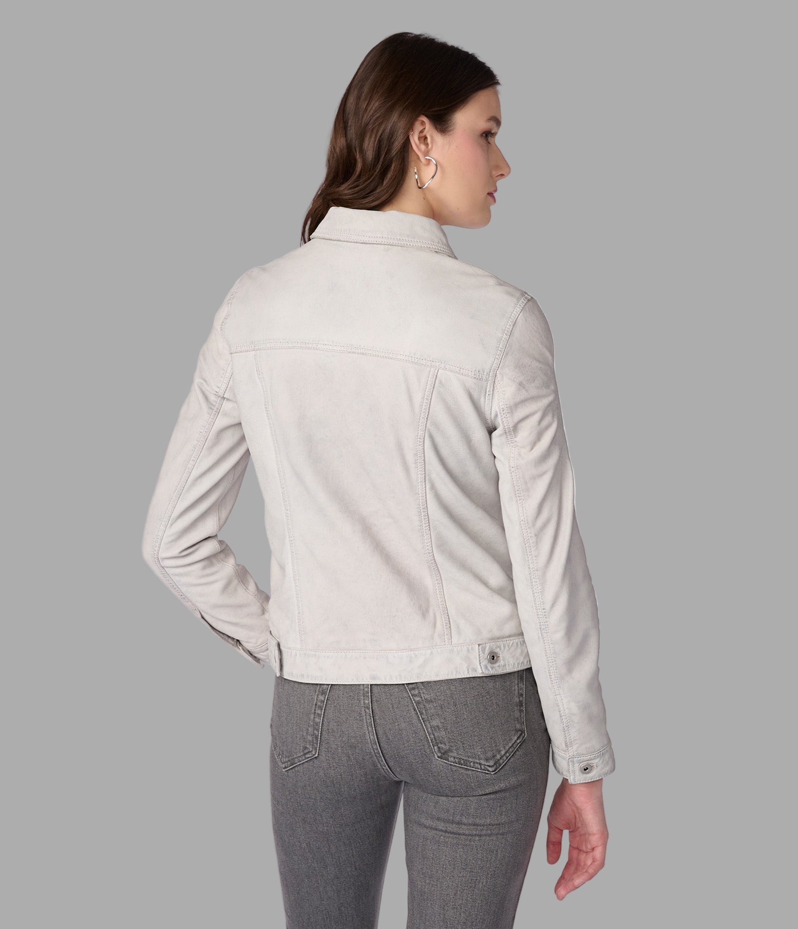 Addison Leather Denim Jacket View 3 | Women's Best Sellers Addison Leather Denim Jacket View 3 | Women's Best Sellers