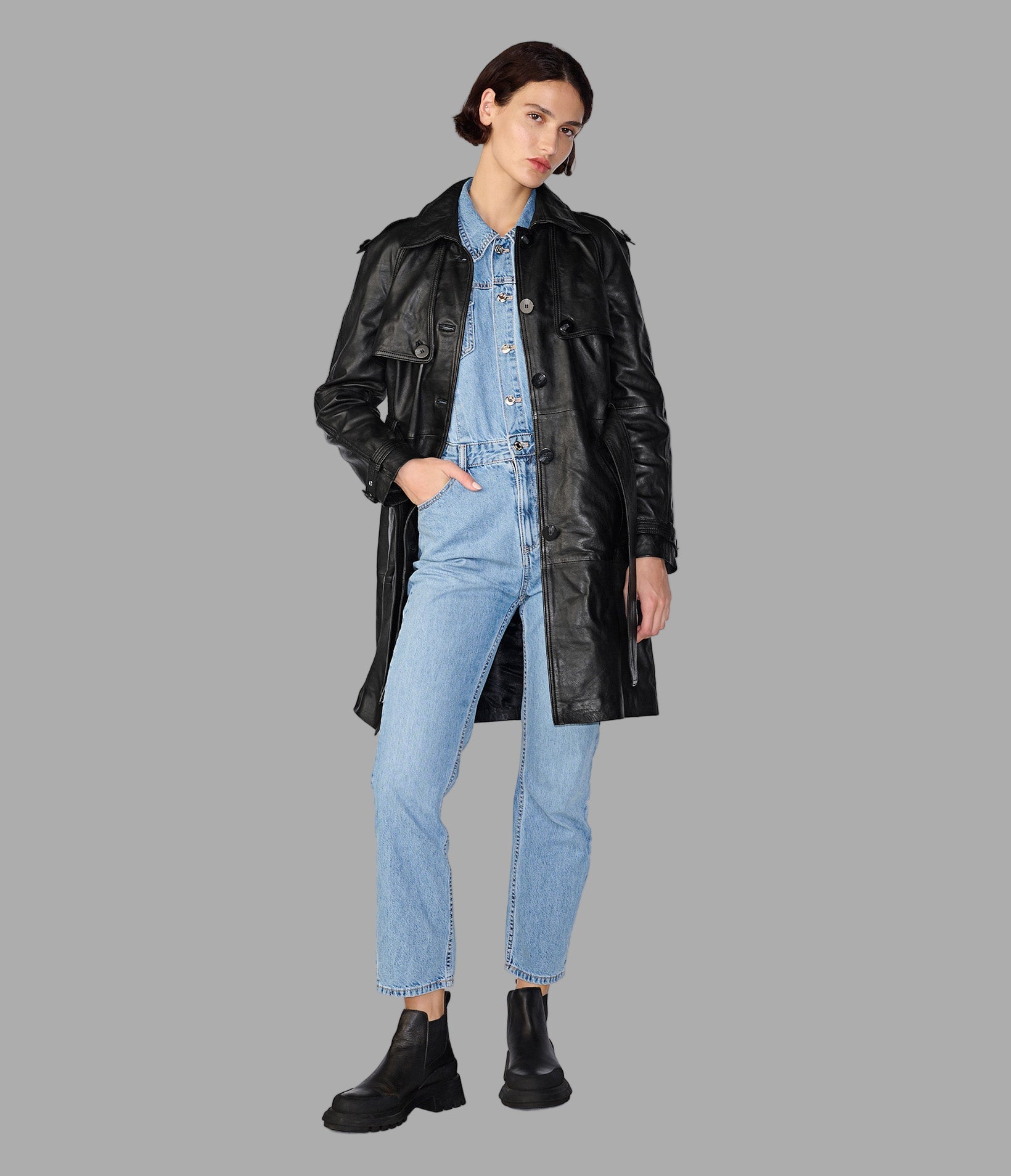 Mary Belted Leather Trench Coat View 4 | Sale Shop All Mary Belted Leather Trench Coat View 4 | Sale Shop All