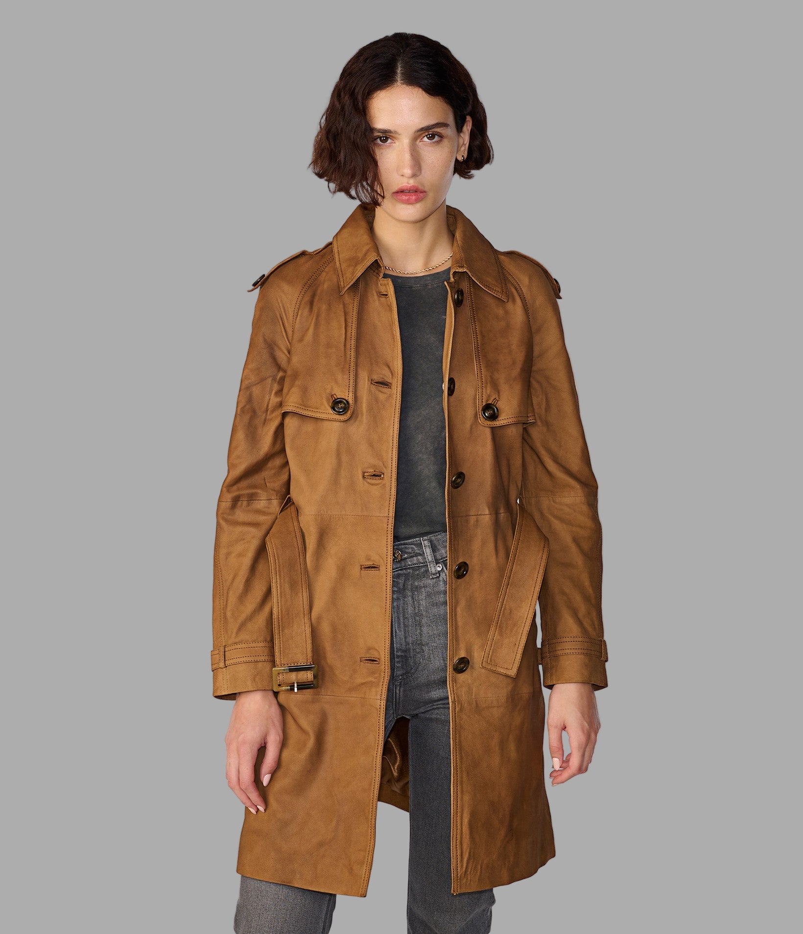 Mary Belted Suede Trench Coat View 1 | Women's Sale Mary Belted Suede Trench Coat View 1 | Women's Sale