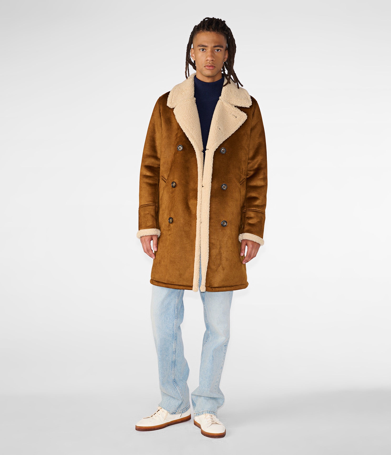 Faux Shearling Car Coat | Wilsons Leather