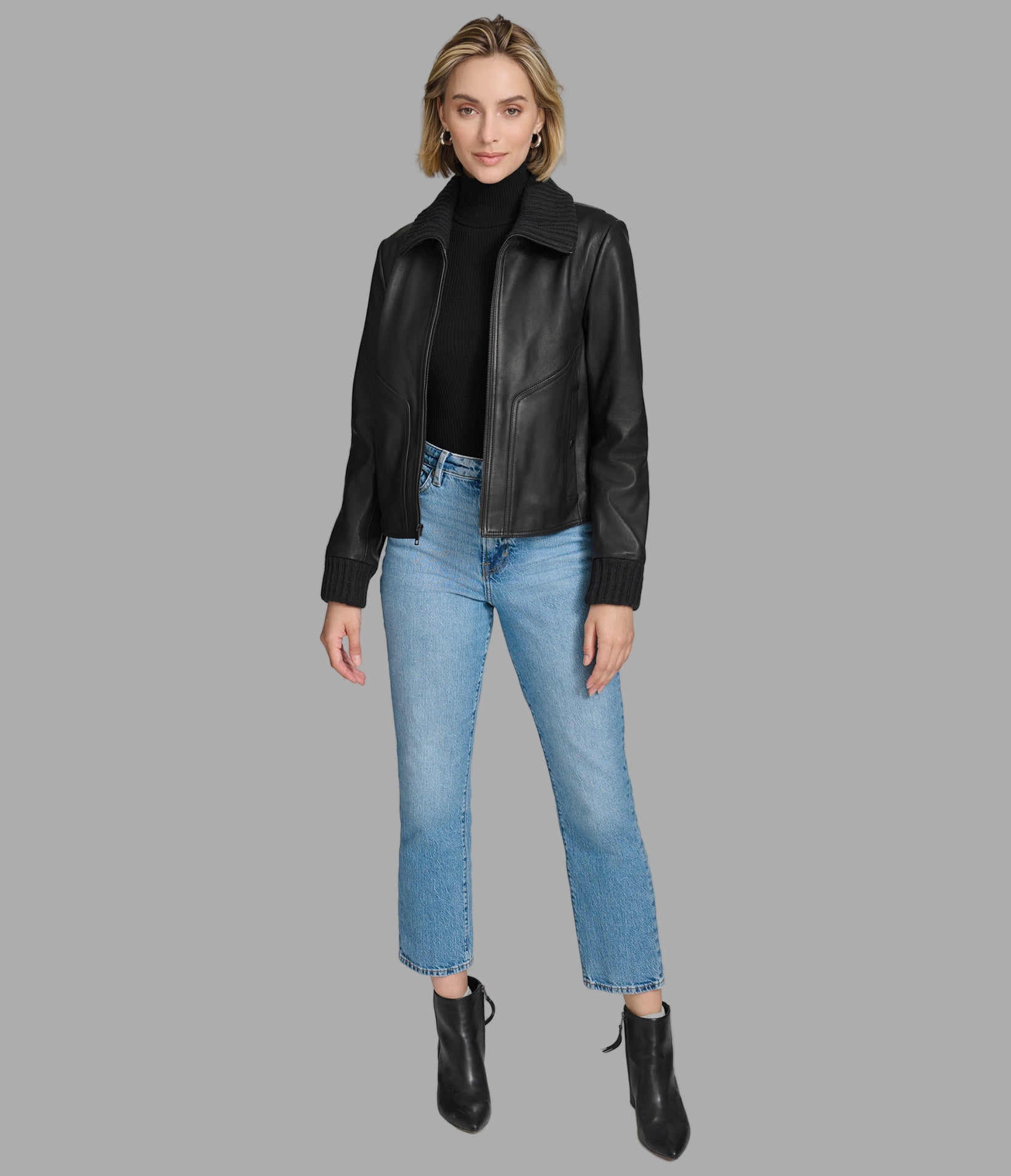 Beatrix Leather Jacket View 4 | Women's Jackets & Coats