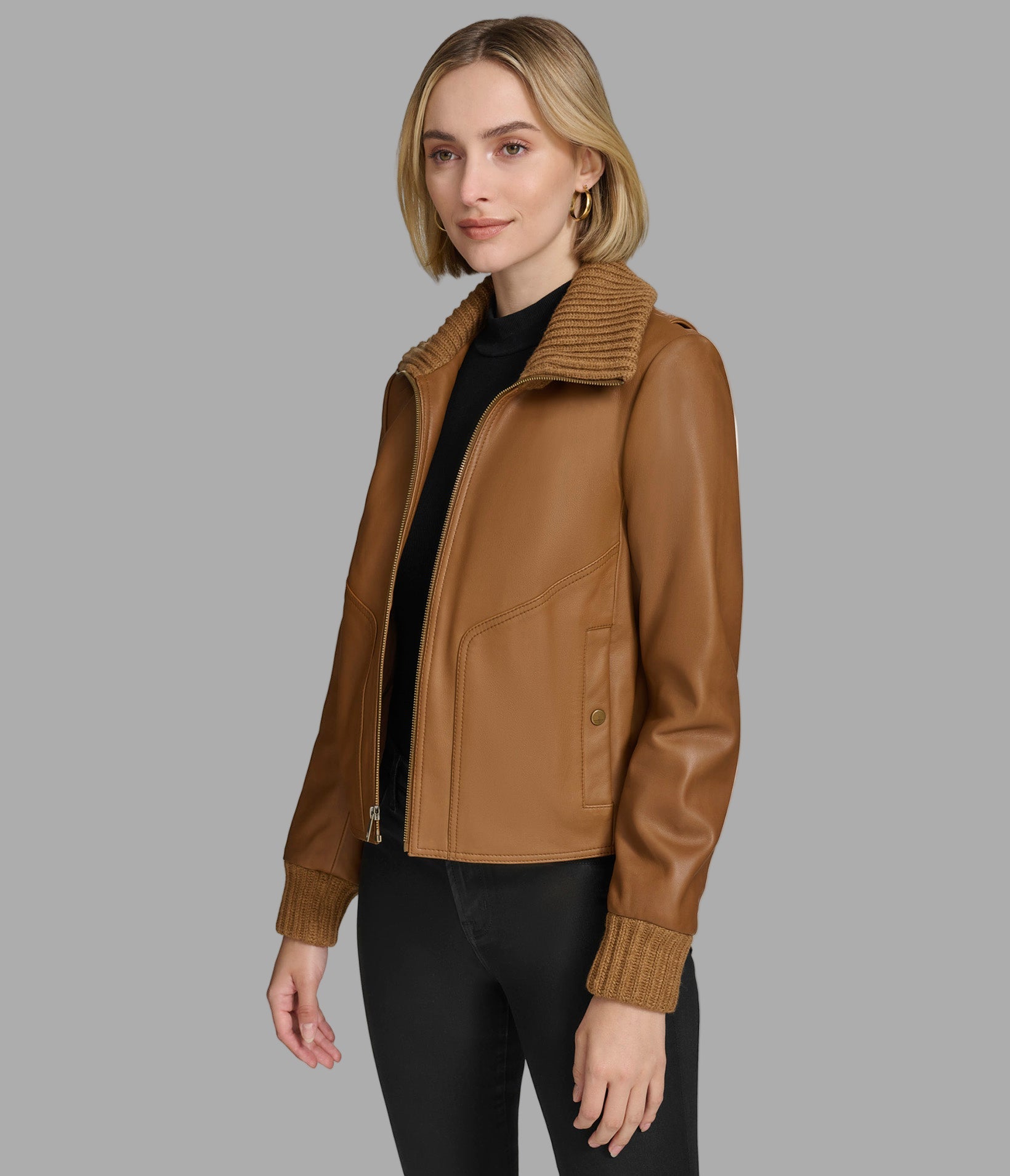 Beatrix Leather Jacket View 3 | Women's Jackets & Coats