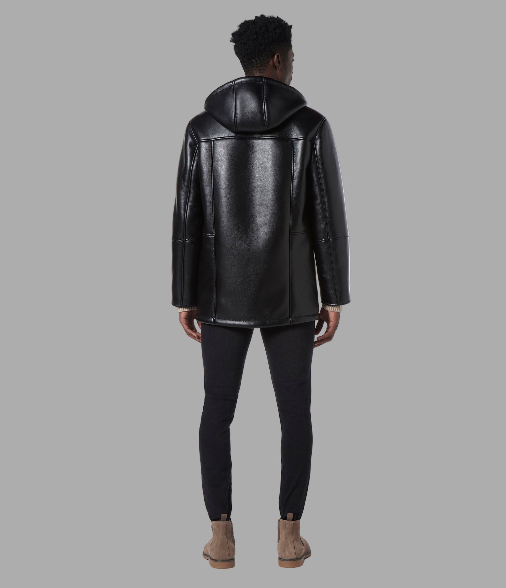 Donohue Faux Shearling Parka Jacket View 3 | Andrew Marc Collection