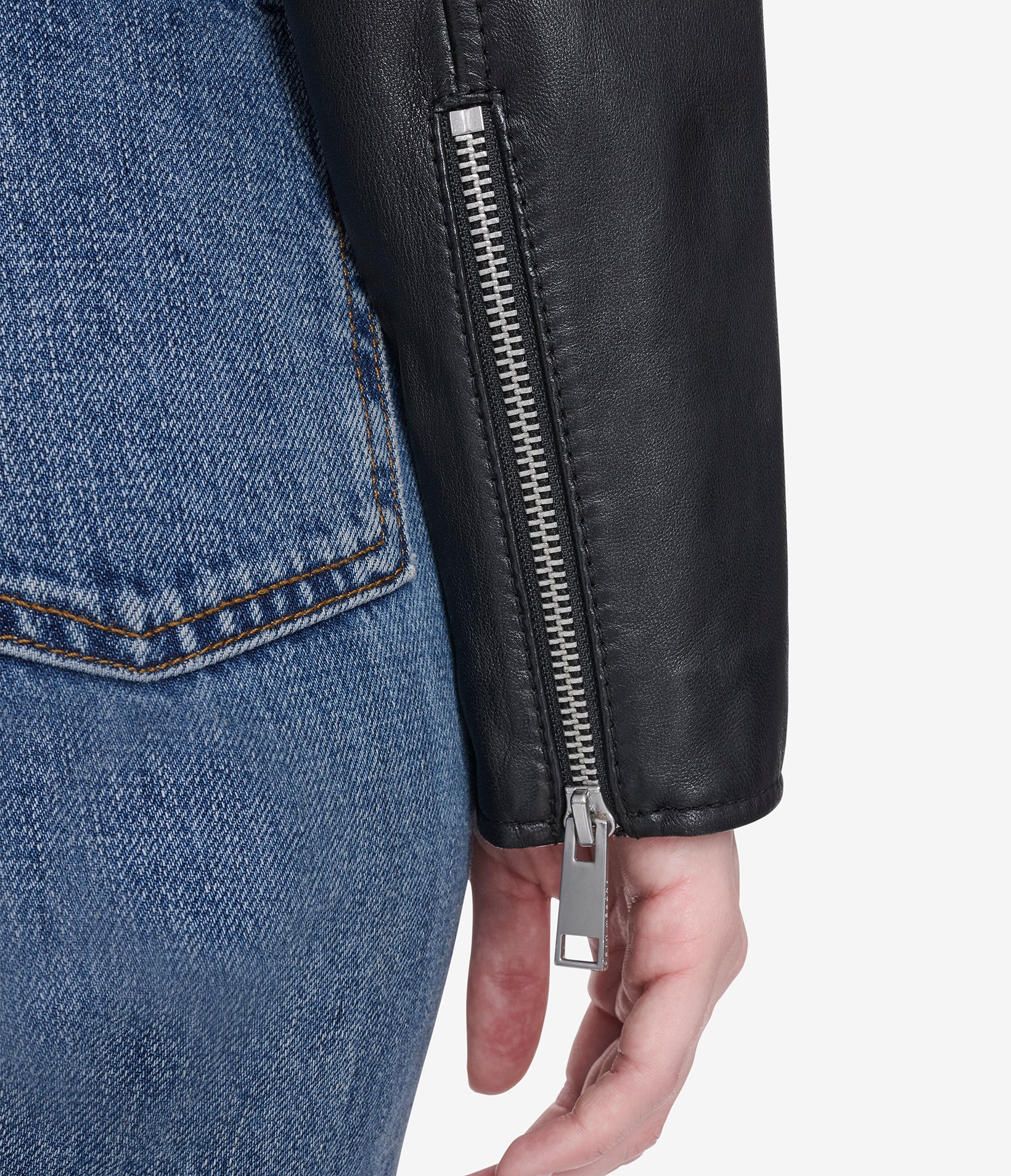 Marlette Quilted Leather Racer Jacket View 6 | Women's Jackets & Coats