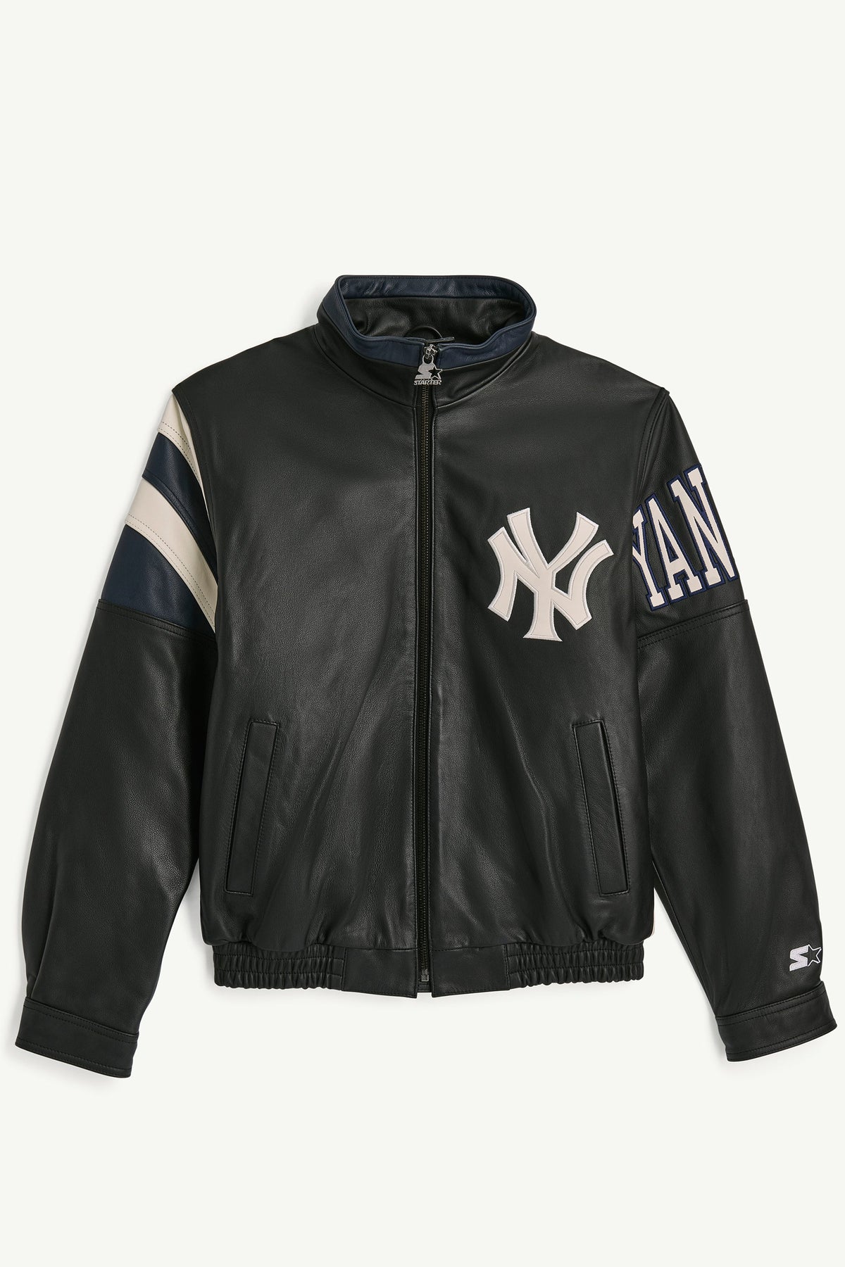 Plostanderd YANKEES LEATHER JACKET （NY Yankees Retro Full Zip 