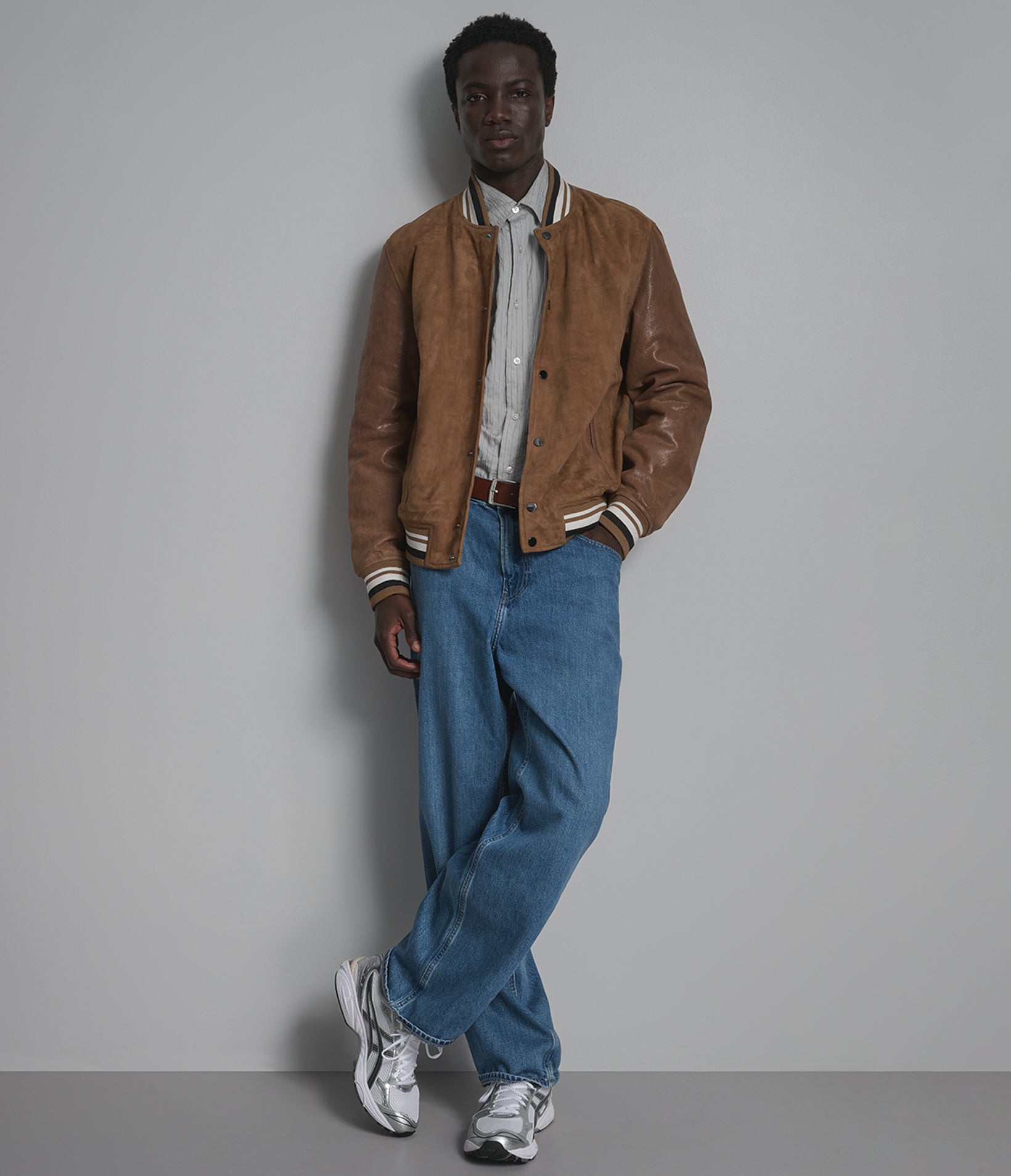 Micah Leather Vintage Varsity Jacket View 4 | Men's Jackets & Coats