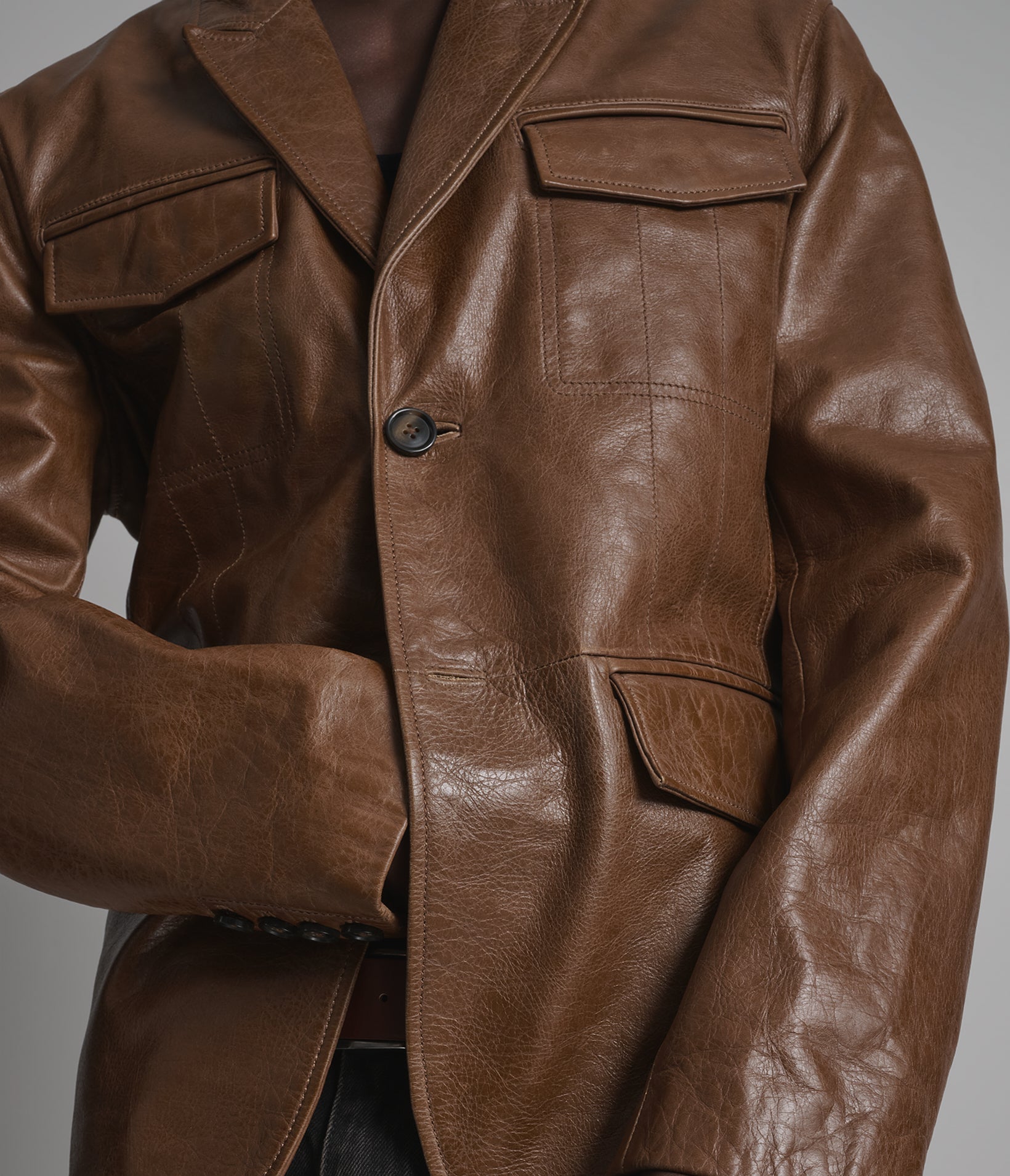 River Vintage Leather Blazer View 6 | Men's Vintage Collection
