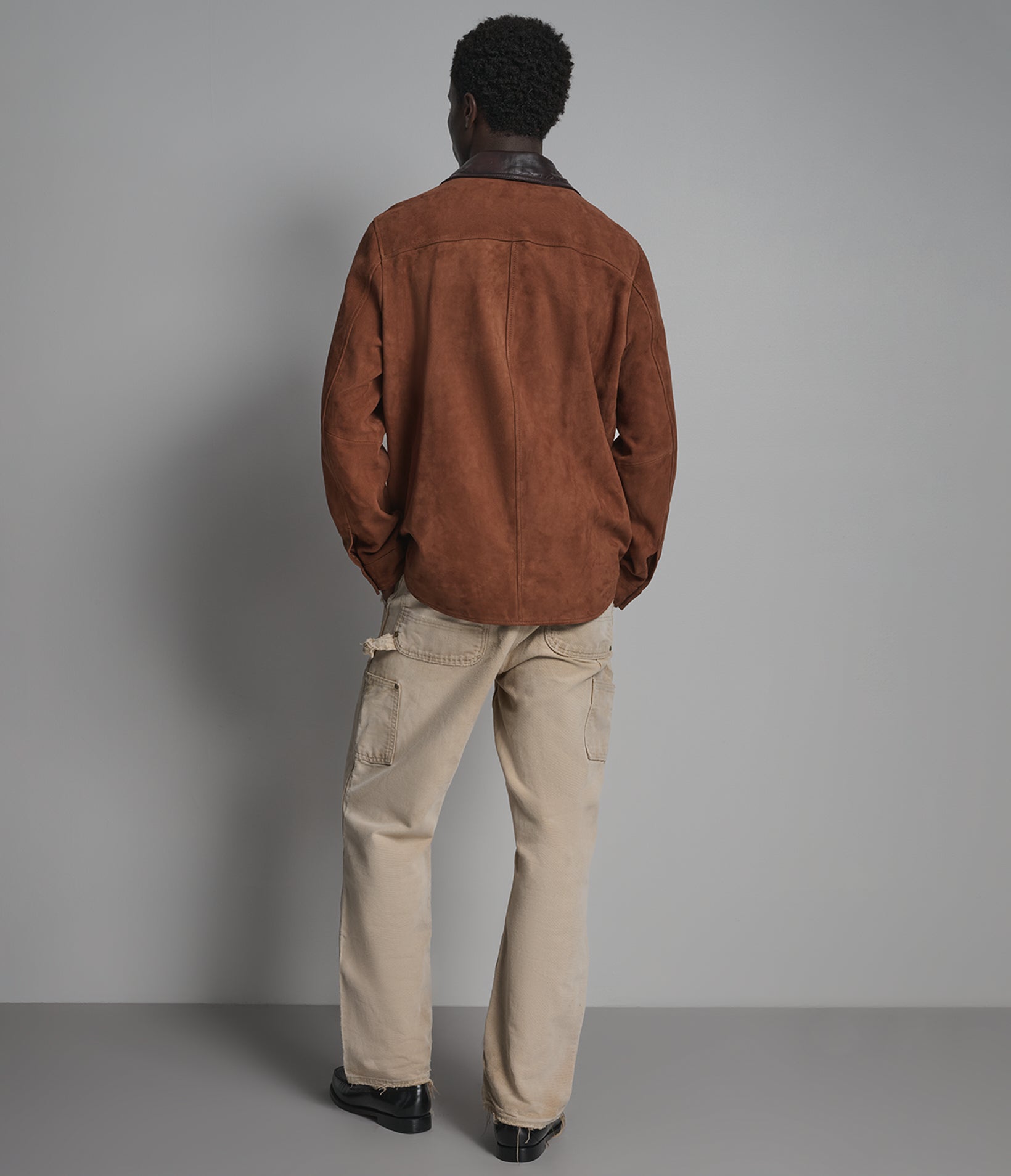 Zion Vintage Suede Shirt Jacket | Wilsons Leather