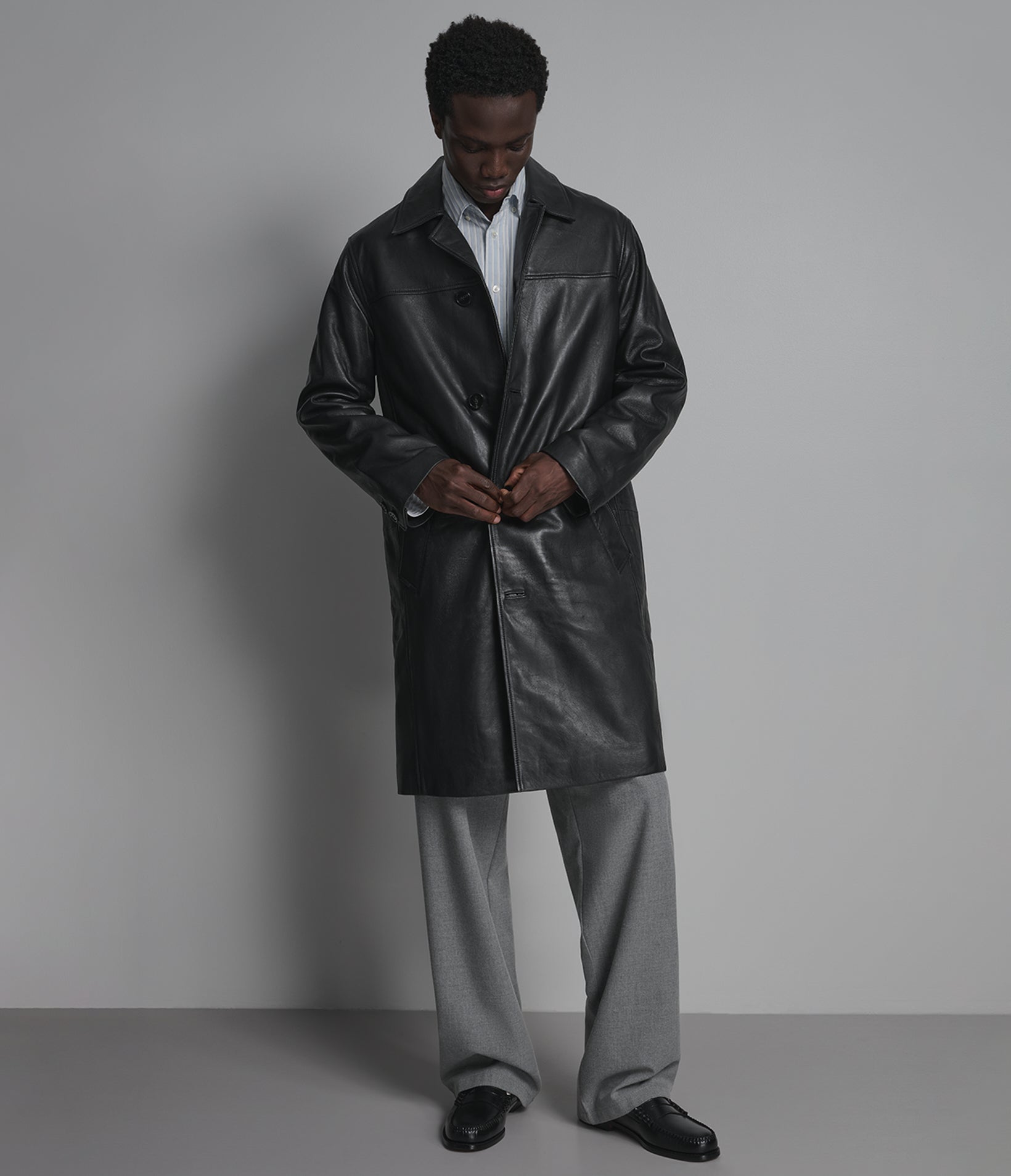 Derek Leather Car Coat | Wilsons Leather