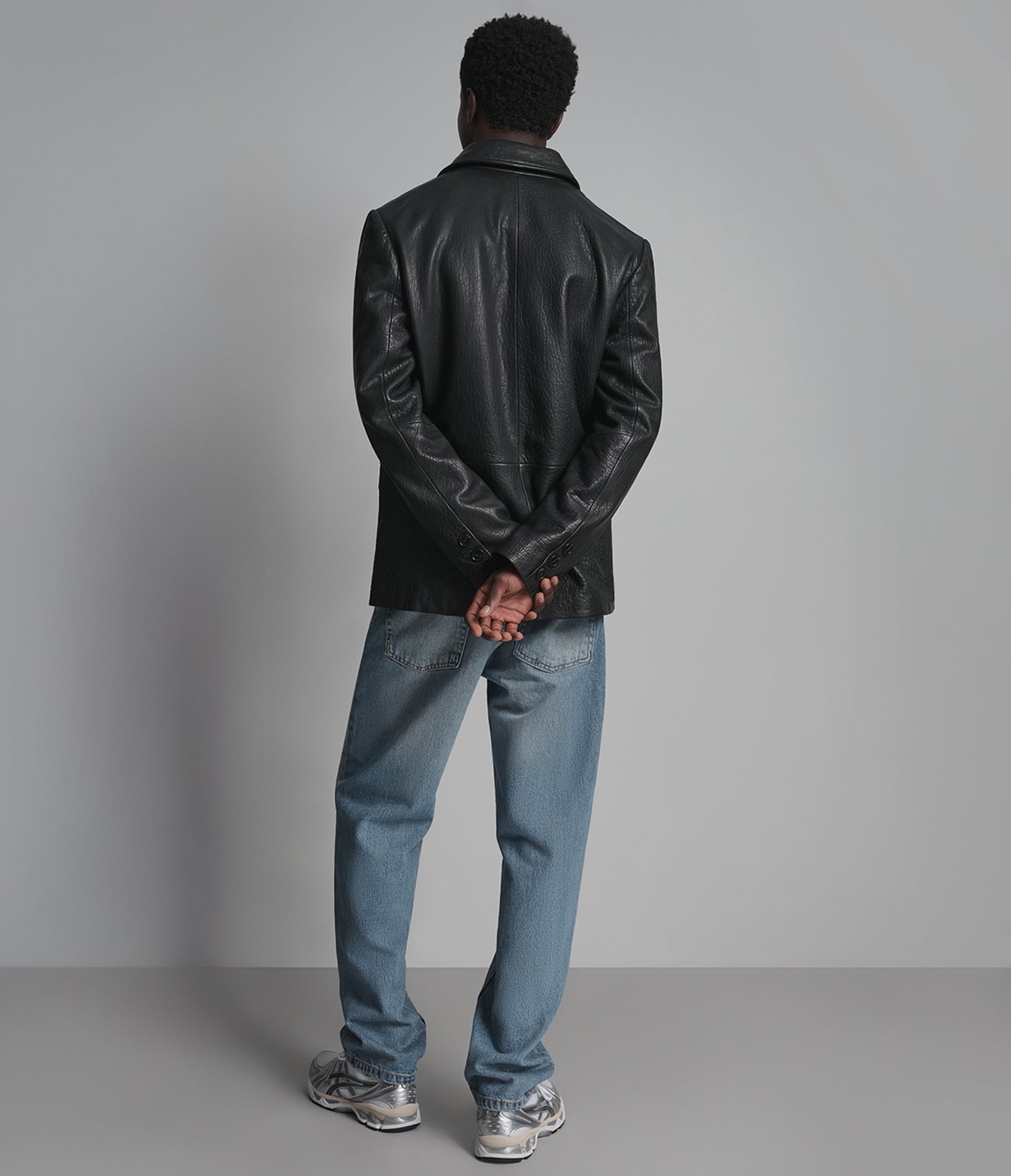 Daxton Textured Leather Blazer View 5 | Men's Jackets & Coats