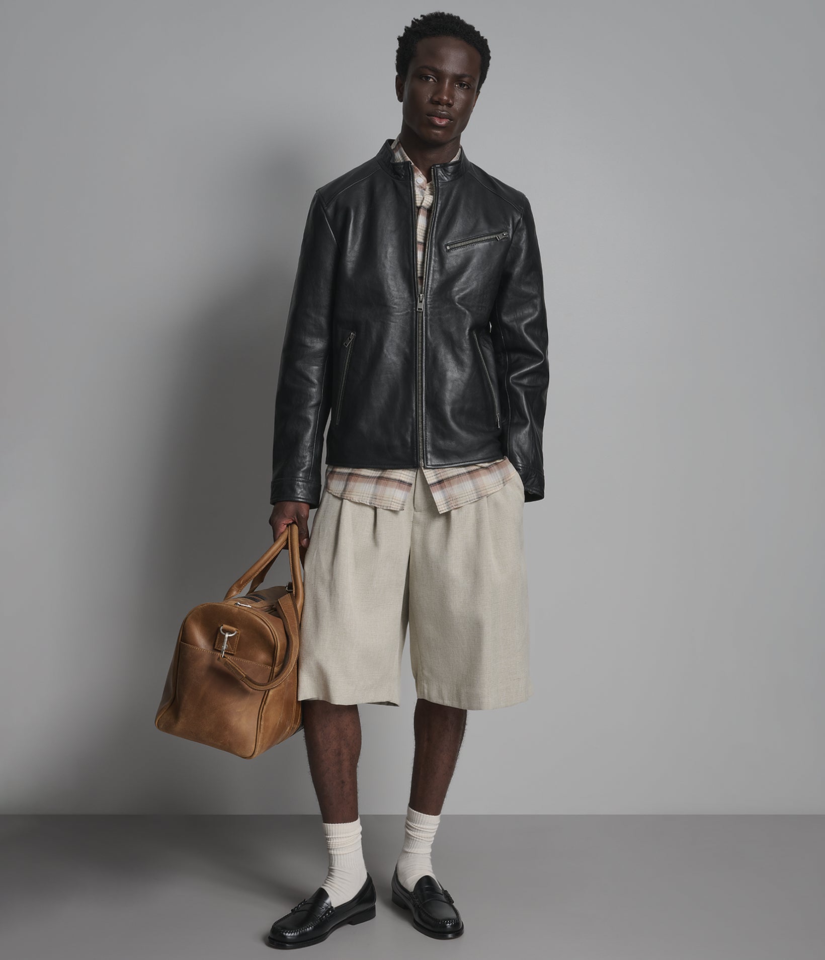 Classic Leather Racer Jacket View 6 | Racer Jackets