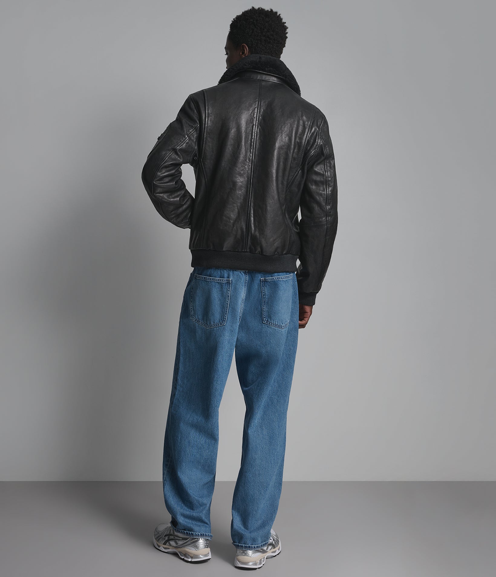 Ace Leather Bomber Jacket View 2 | Men's Best Sellers