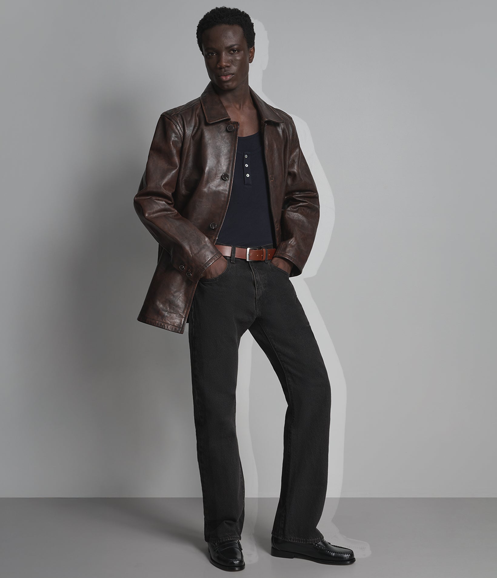 Antonio Leather Car Coat View 5 | Men's Jackets Under $200