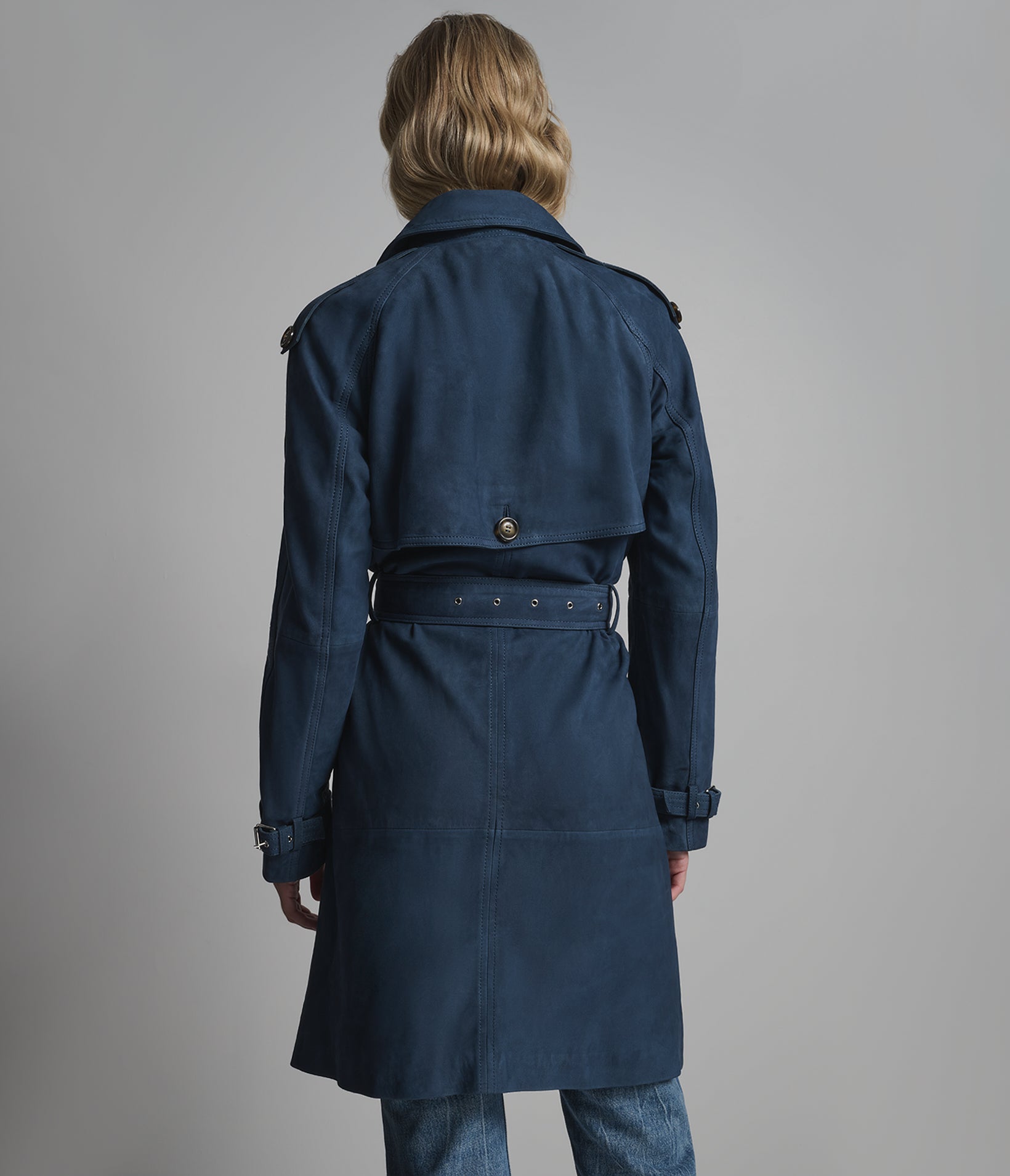 Mary Belted Suede Trench Coat View 3 | Women's Jackets & Coats
