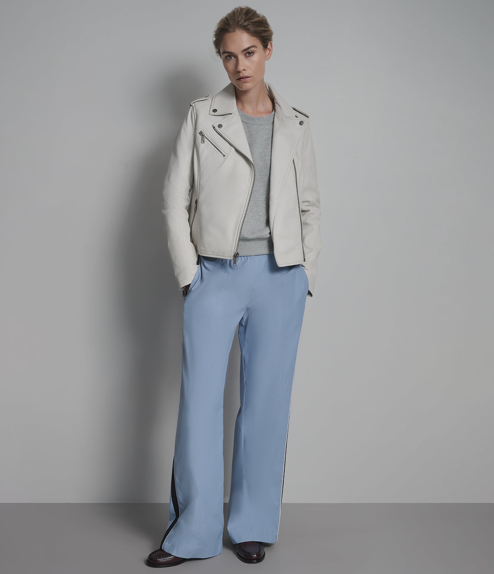 Madeline Asymmetrical Leather Moto Jacket View 3 | Women's Jackets Under $200