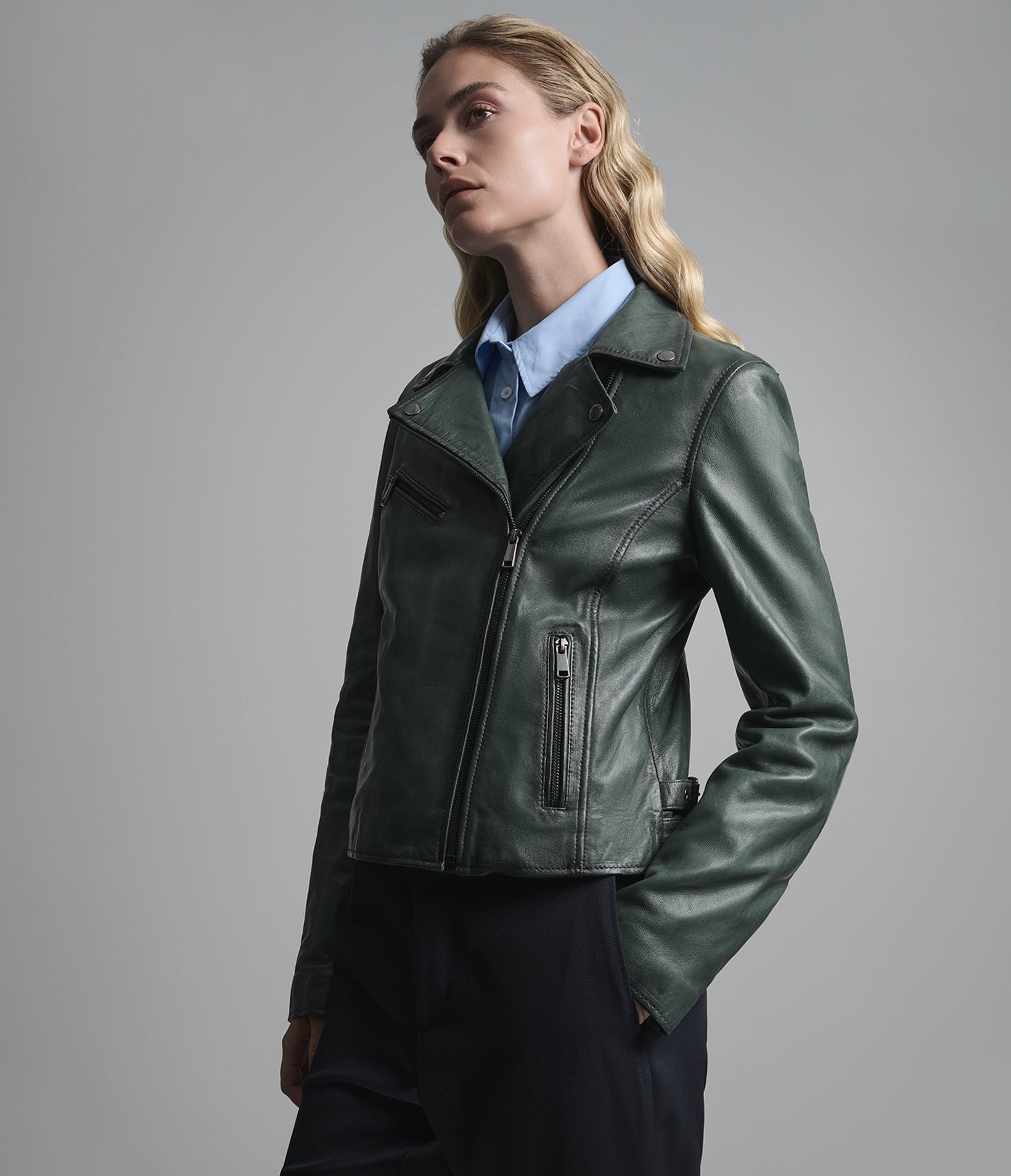 Delaney Leather Star Moto Jacket View 5 | Women's Jackets Under $200