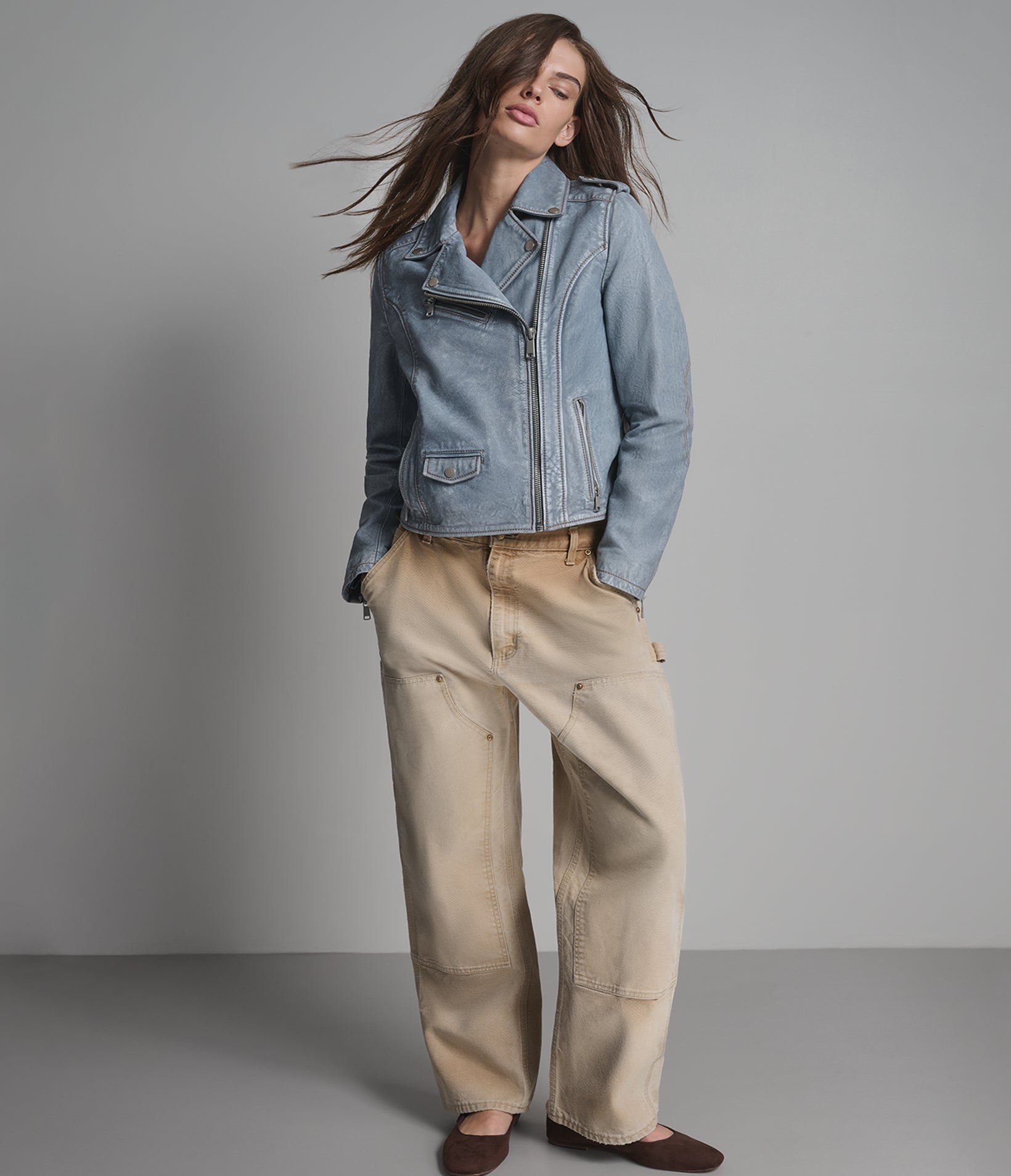 Blair Leather Denim Moto Jacket View 4 | Women's Jackets Under $200