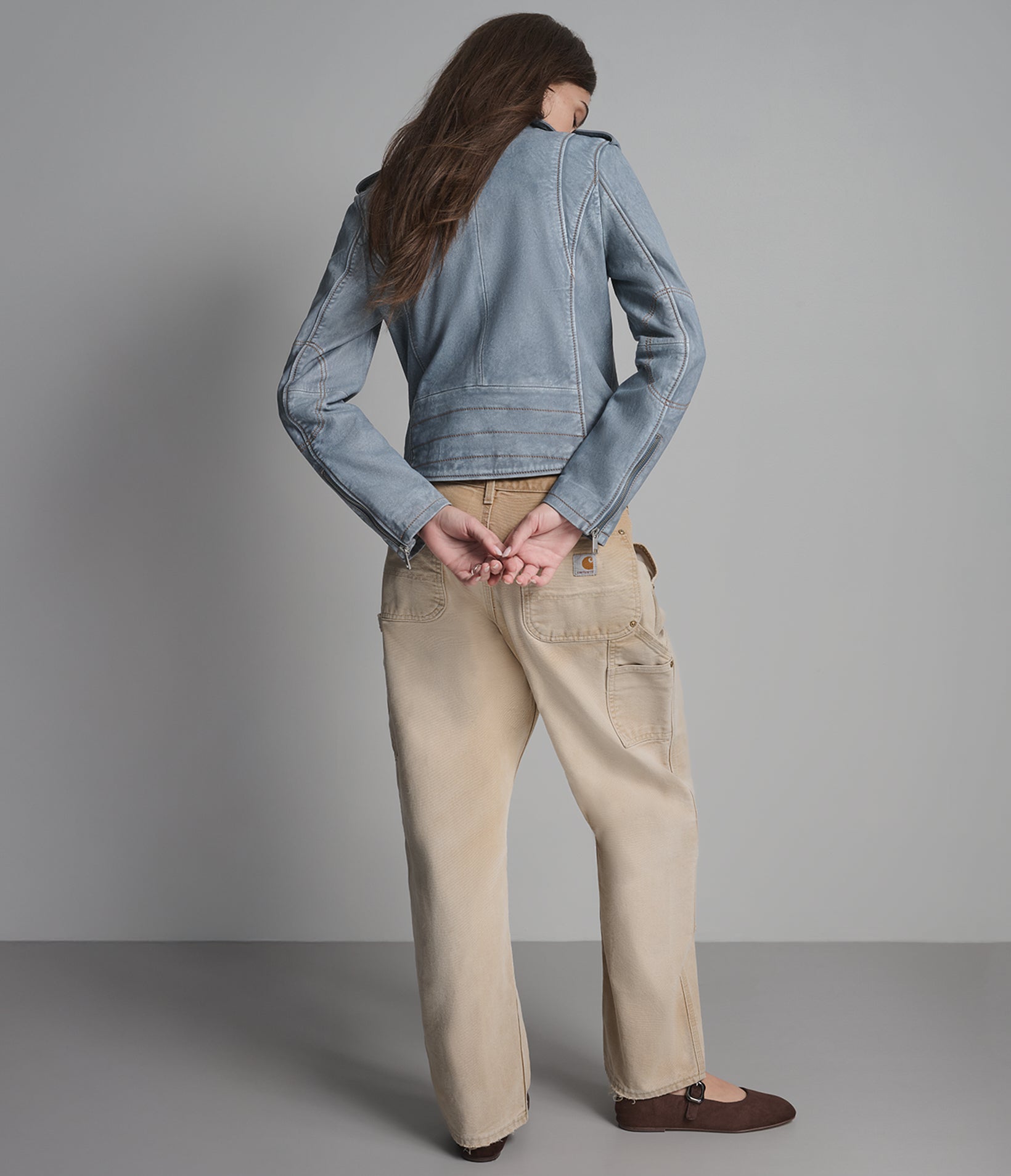 Blair Leather Denim Moto Jacket View 2 | Women's Jackets Under $200