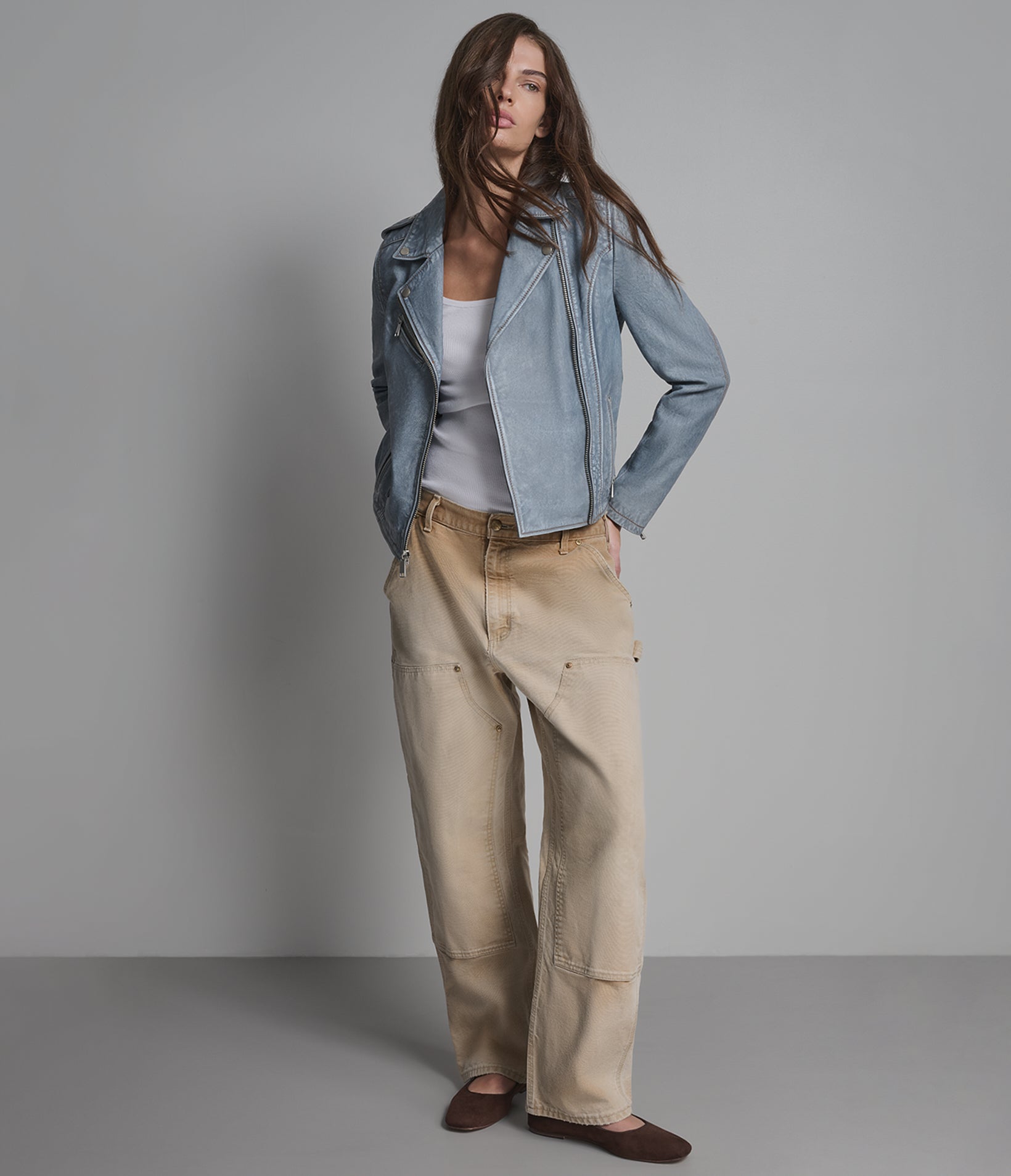 Blair Leather Denim Moto Jacket View 3 | Women's Jackets Under $200