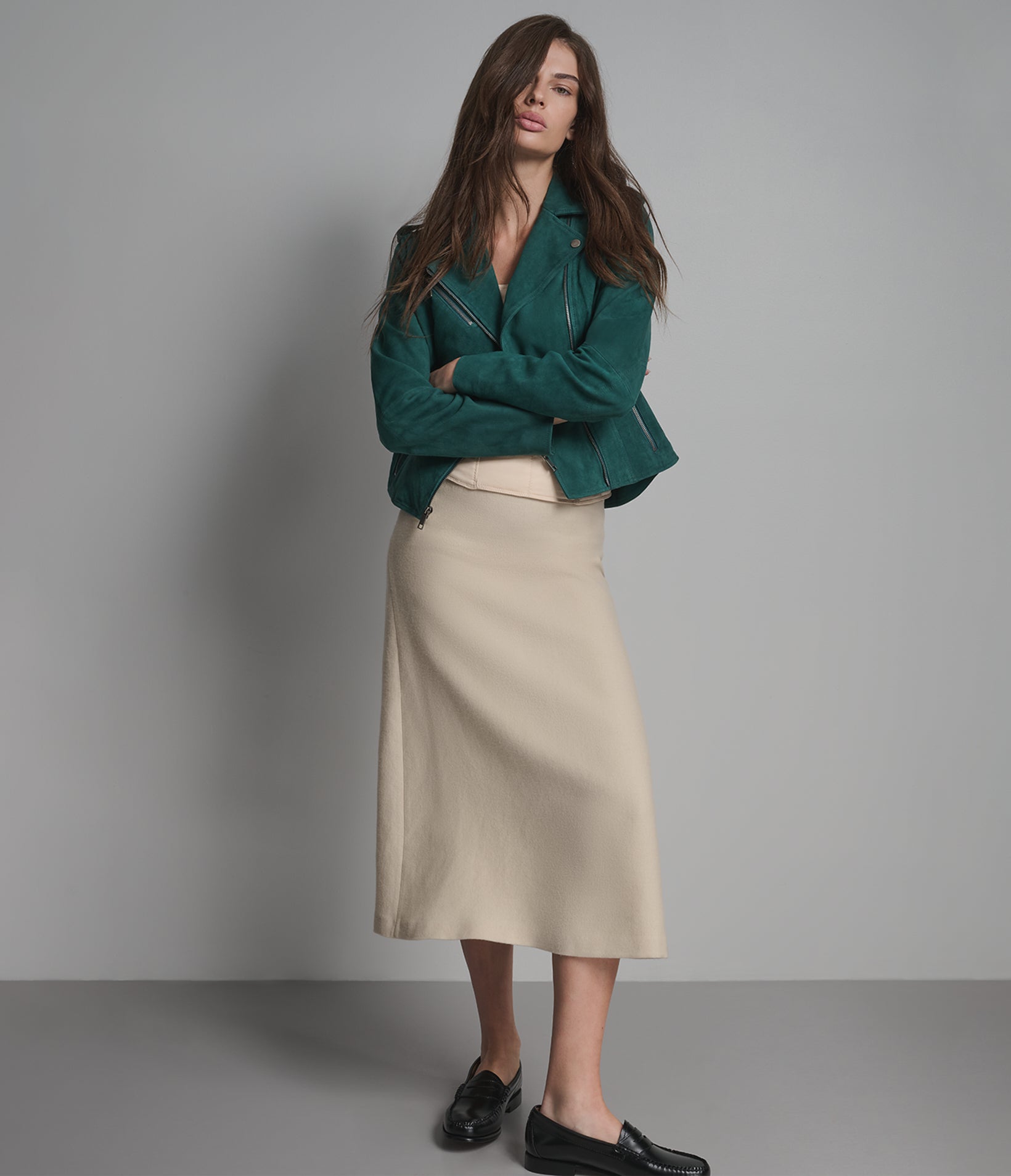 Madeline Suede Quilted Moto Jacket View 6 | Women's Jackets & Coats