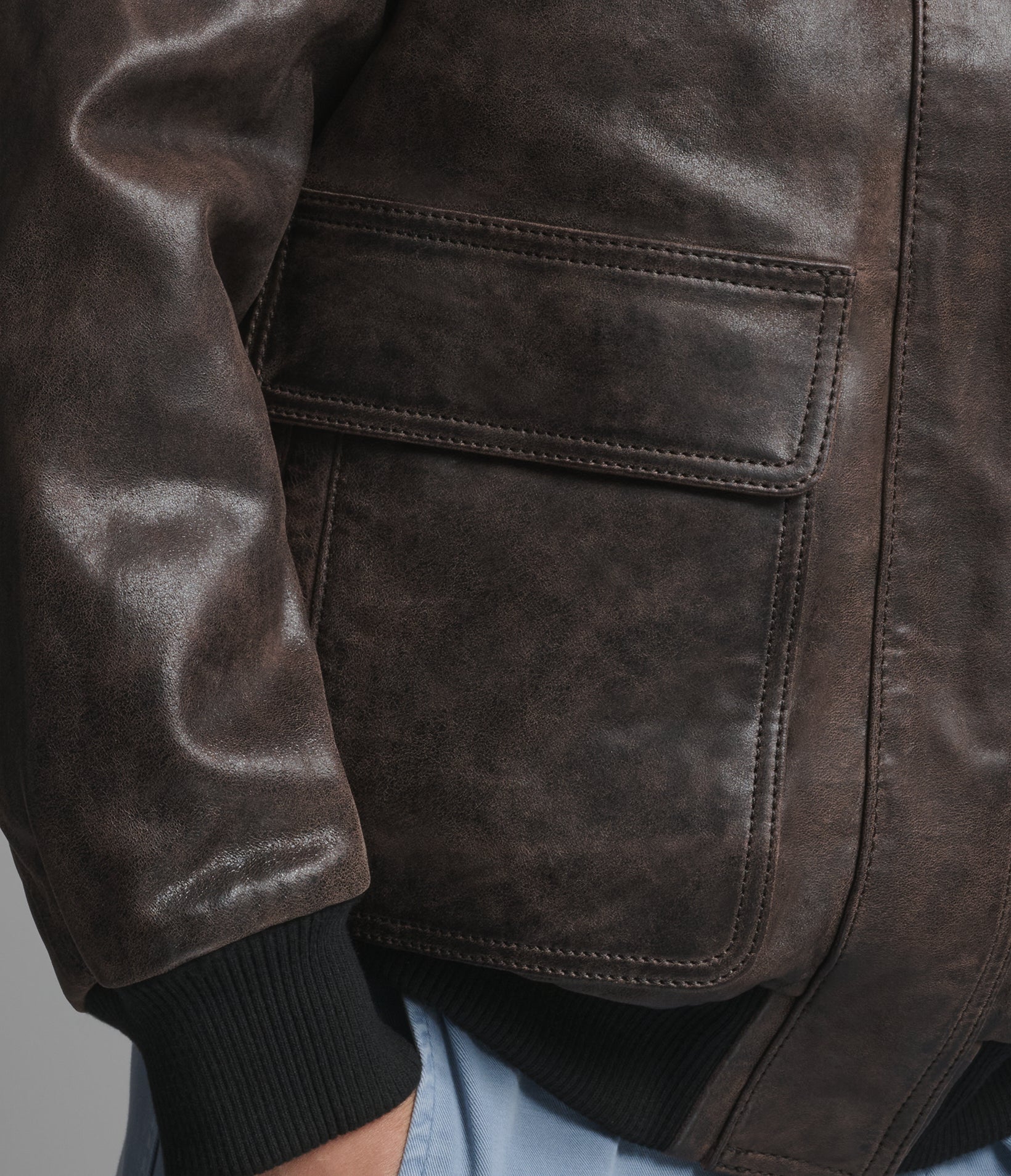 Everleigh Faux Fur Lined Bomber Jacket View 9