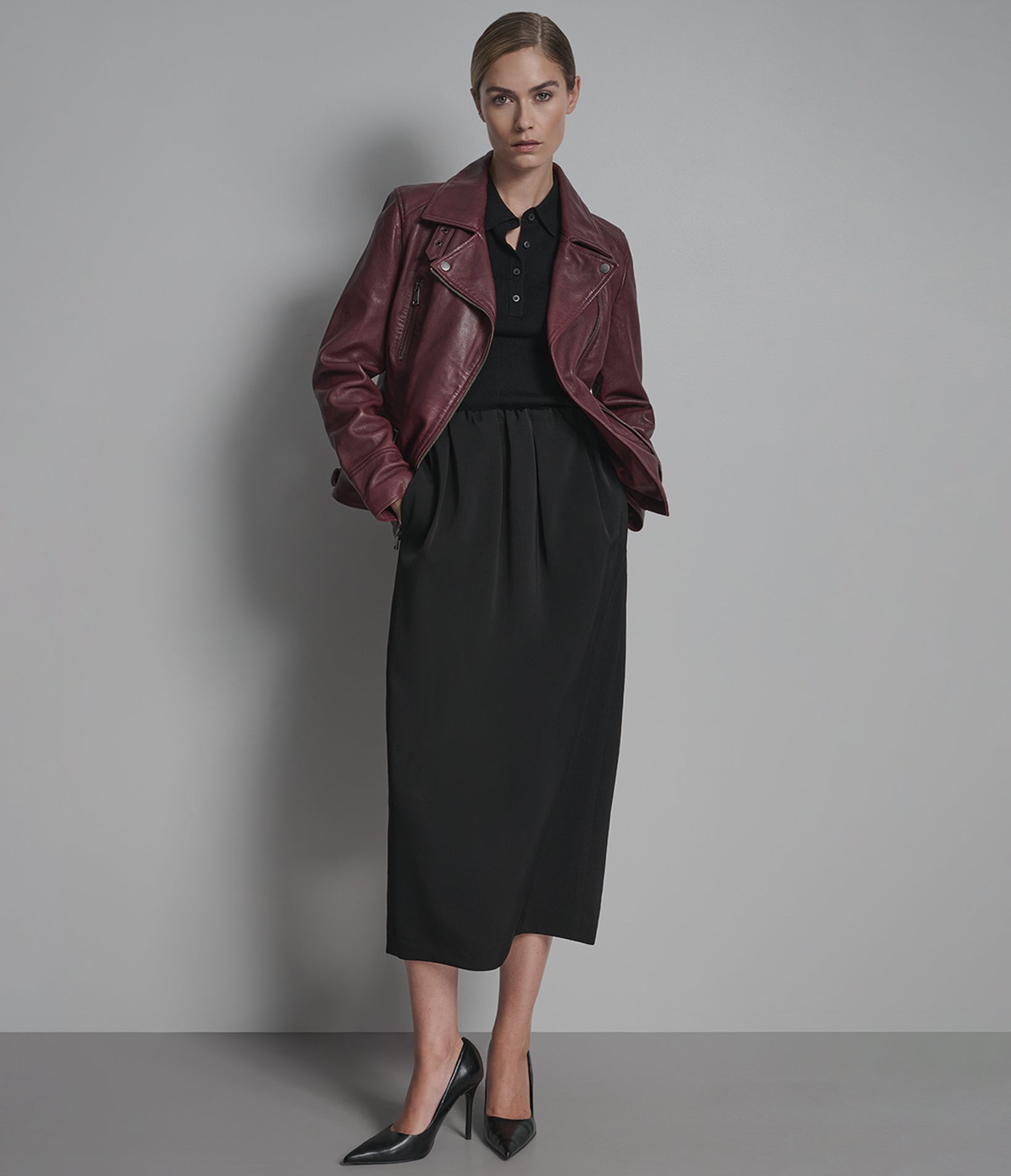 Marissa Asymmetric Moto Jacket | Wilsons Leather
