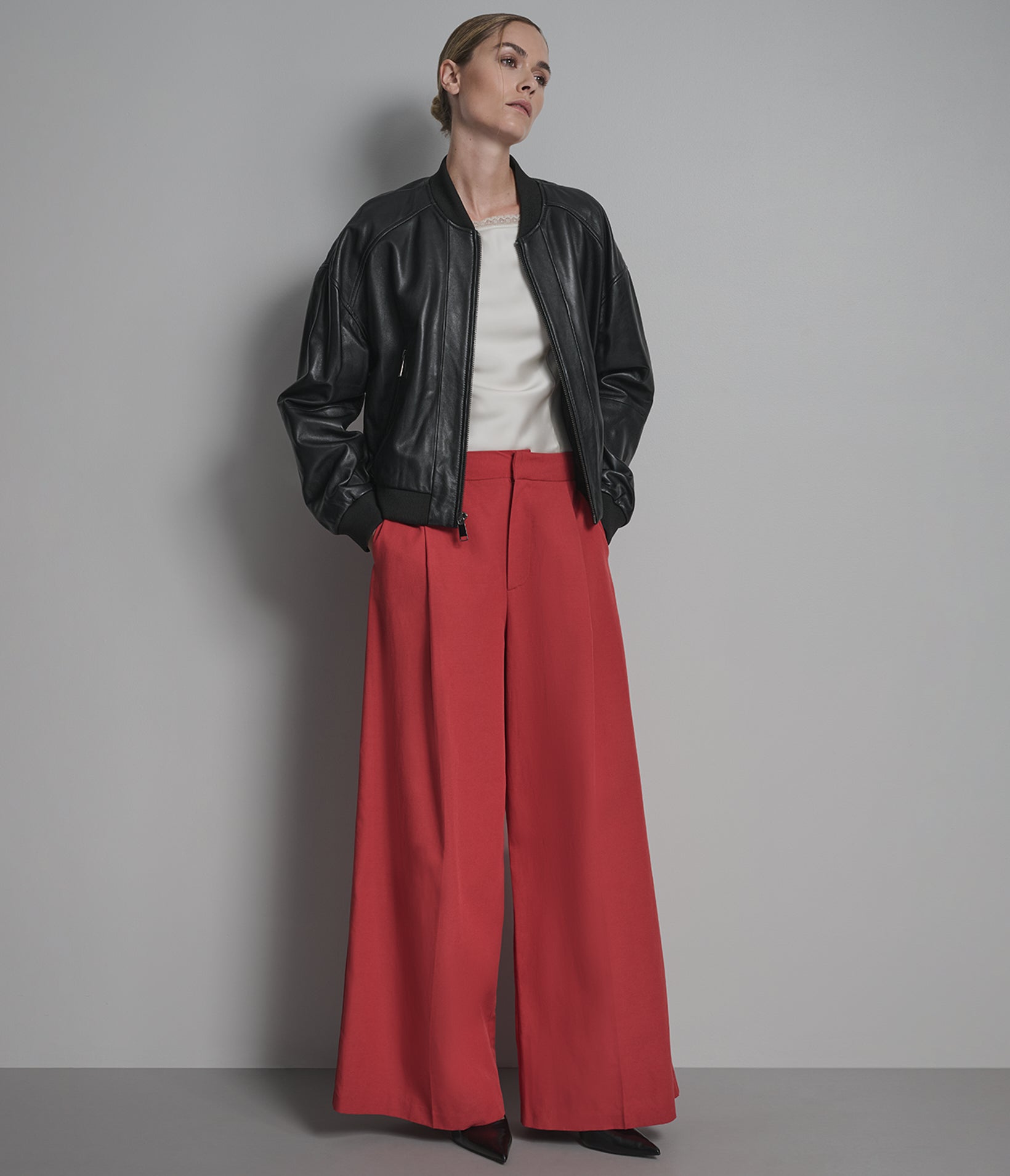 Paris Leather Bomber Jacket View 6 | Women's Sale