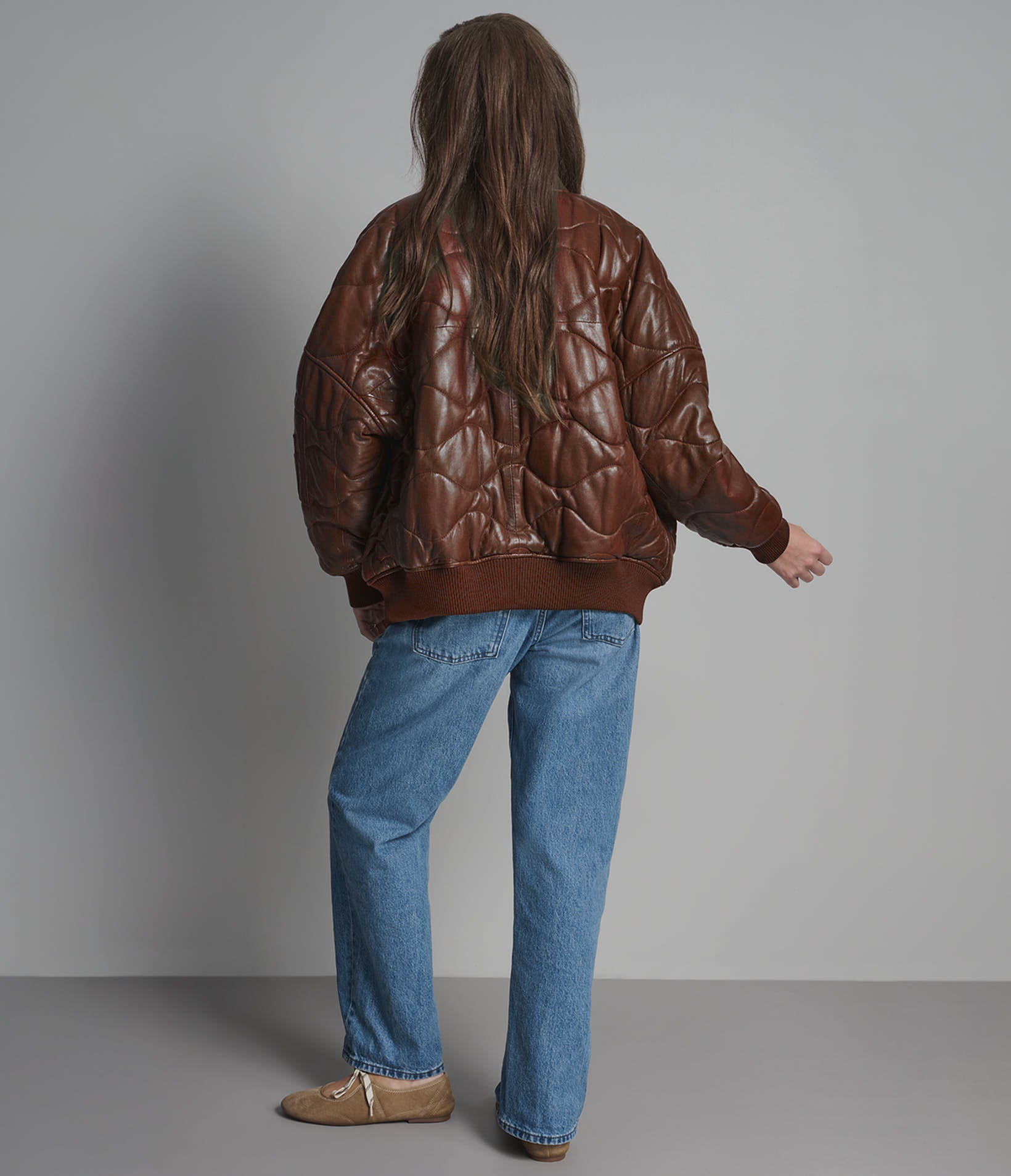 Jenna Quilted Oversized Bomber View 3 | Bomber Jackets