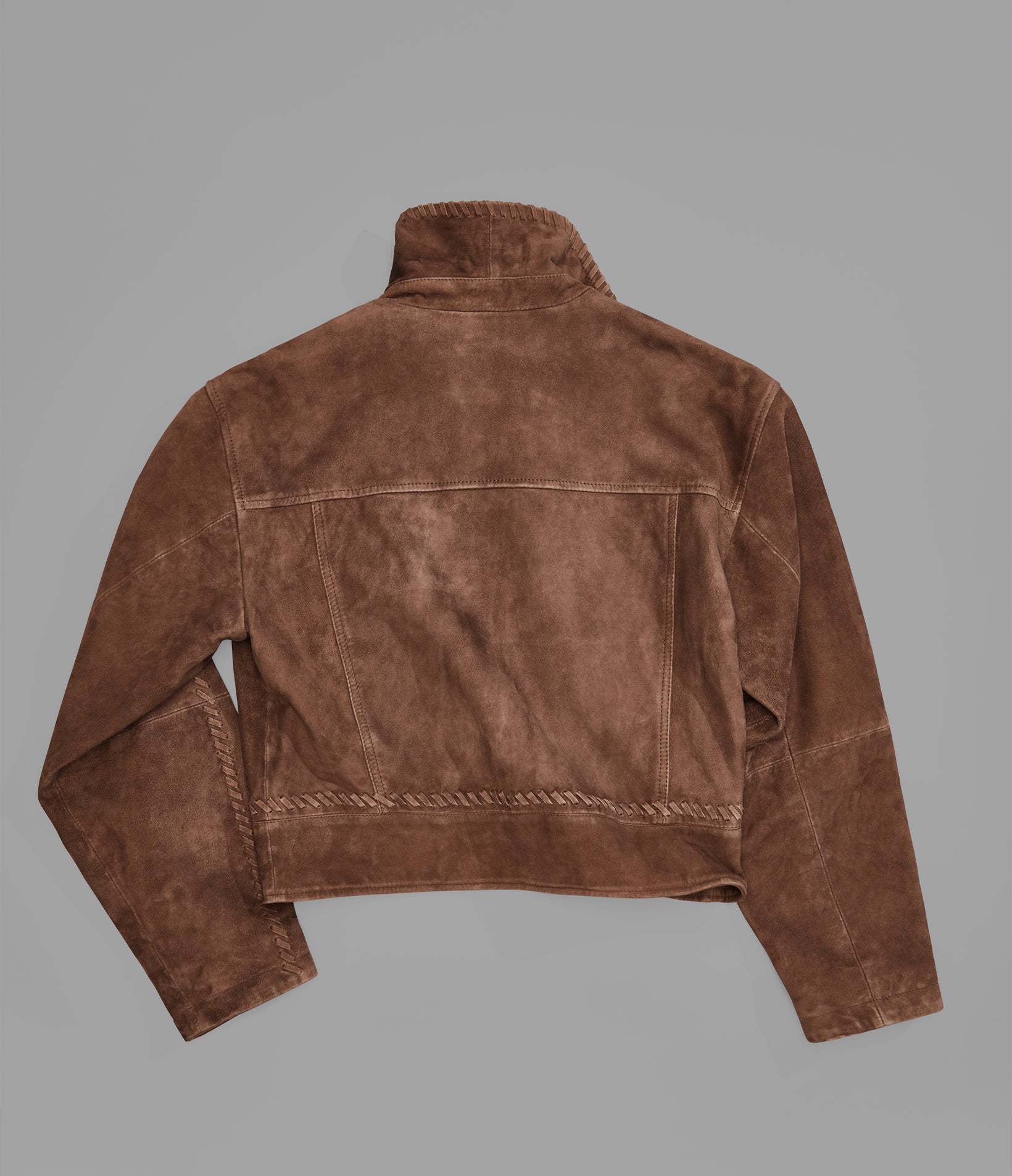 Vivianne Lightweight Suede Trucker Jacket View 4 | Women's Suede Jackets