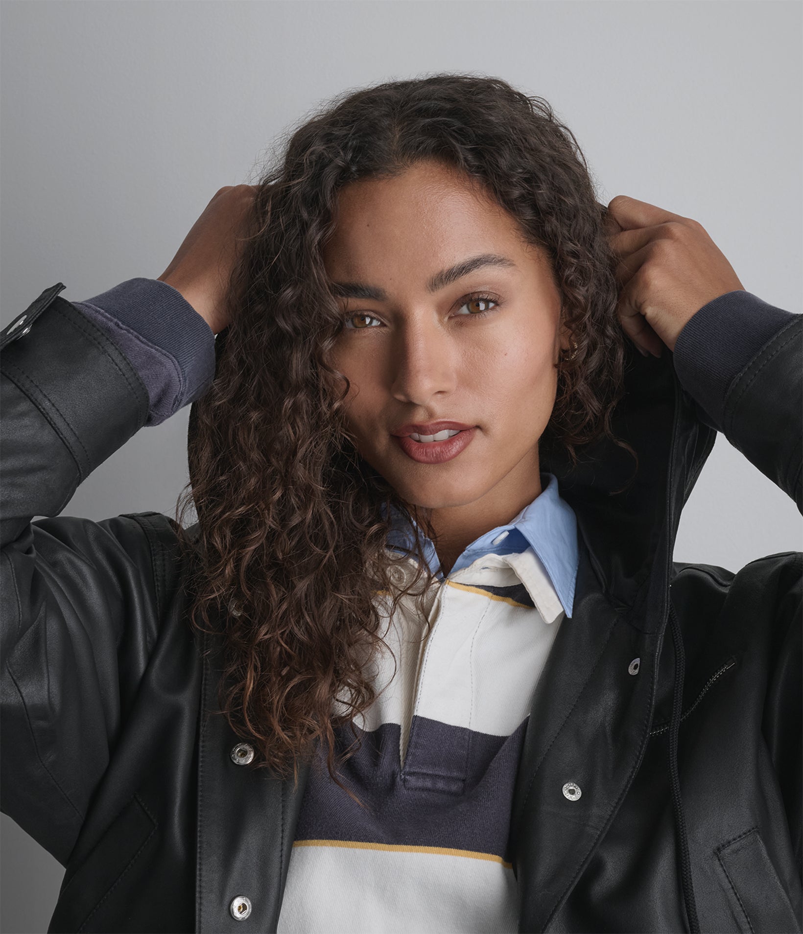 Belle Cropped Lightweight Hooded Jacket View 8 | Women's Jackets & Coats