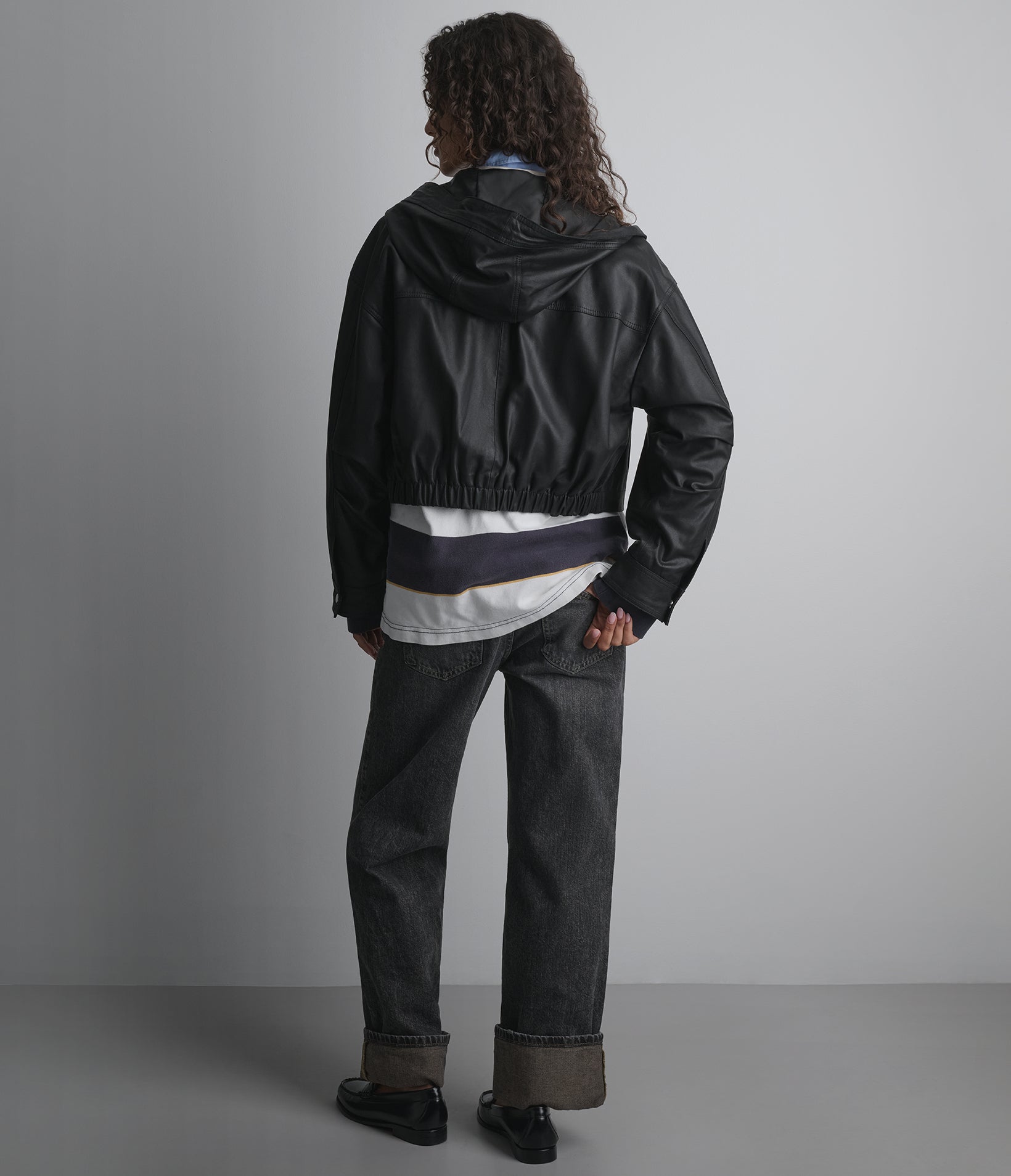 Belle Cropped Lightweight Hooded Jacket View 5 | Women's Jackets & Coats