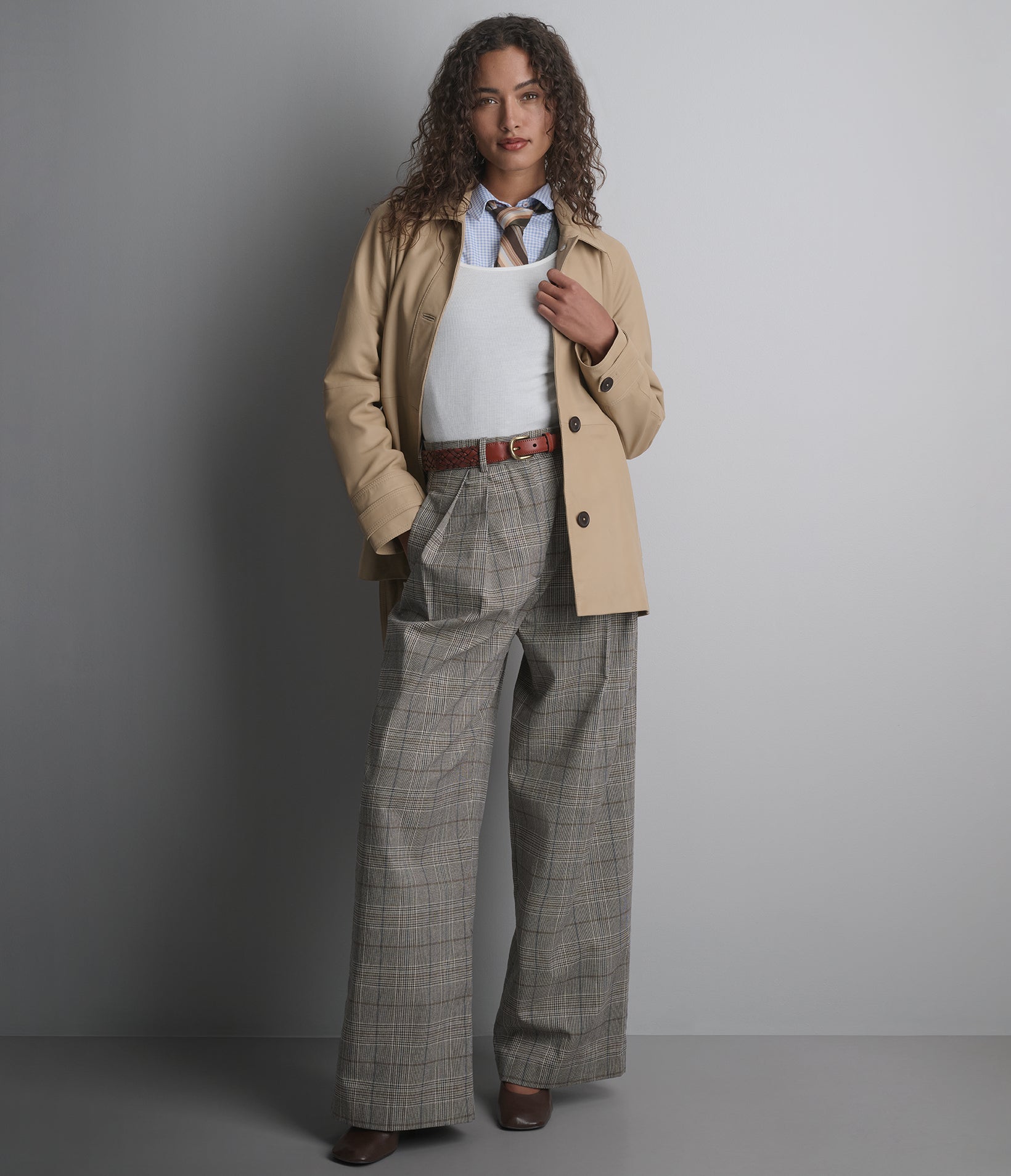 Iris Lightweight Short Trench Coat | Wilsons Leather