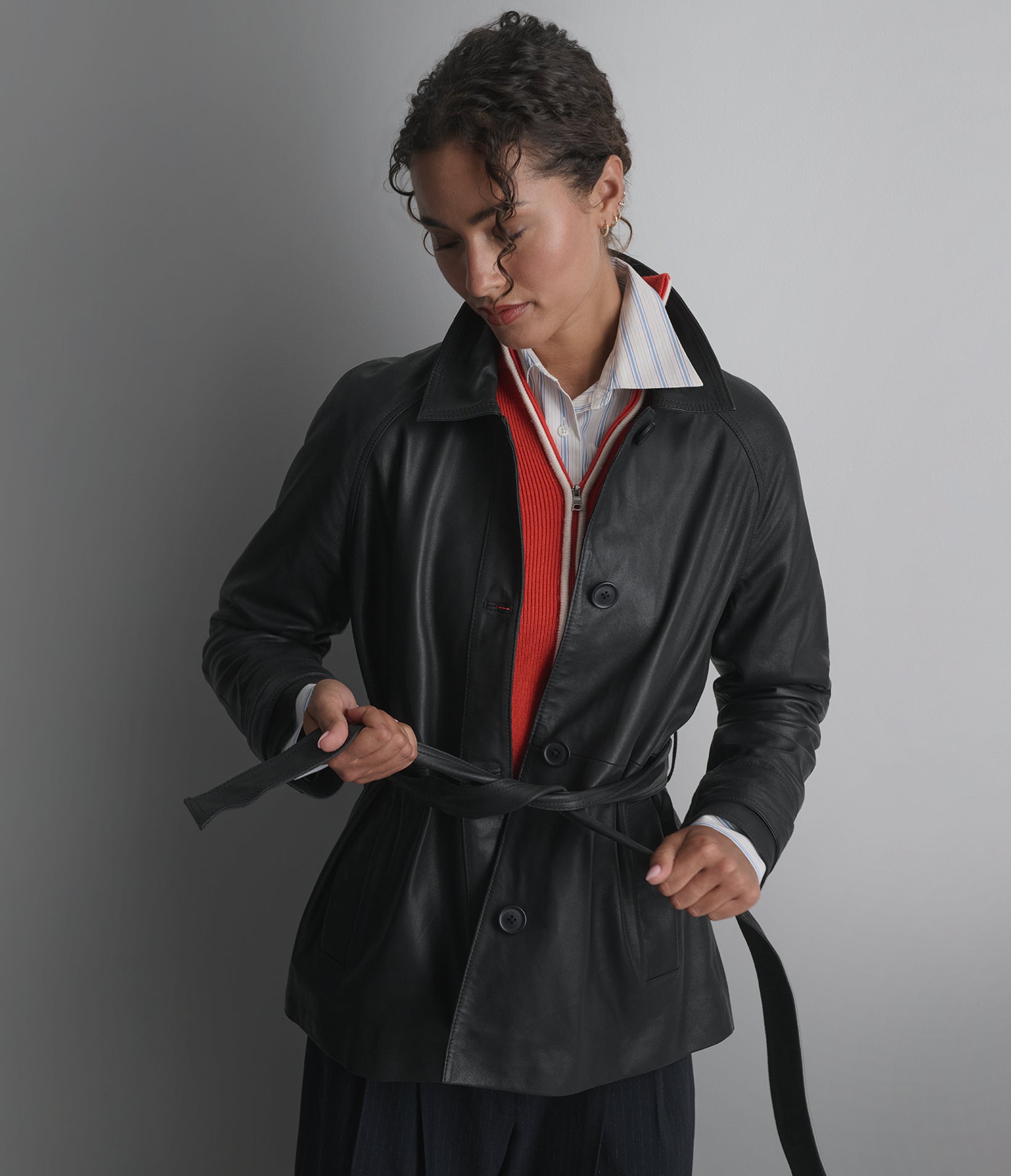 Iris Lightweight Short Trench Coat View 1 | Trench Collections